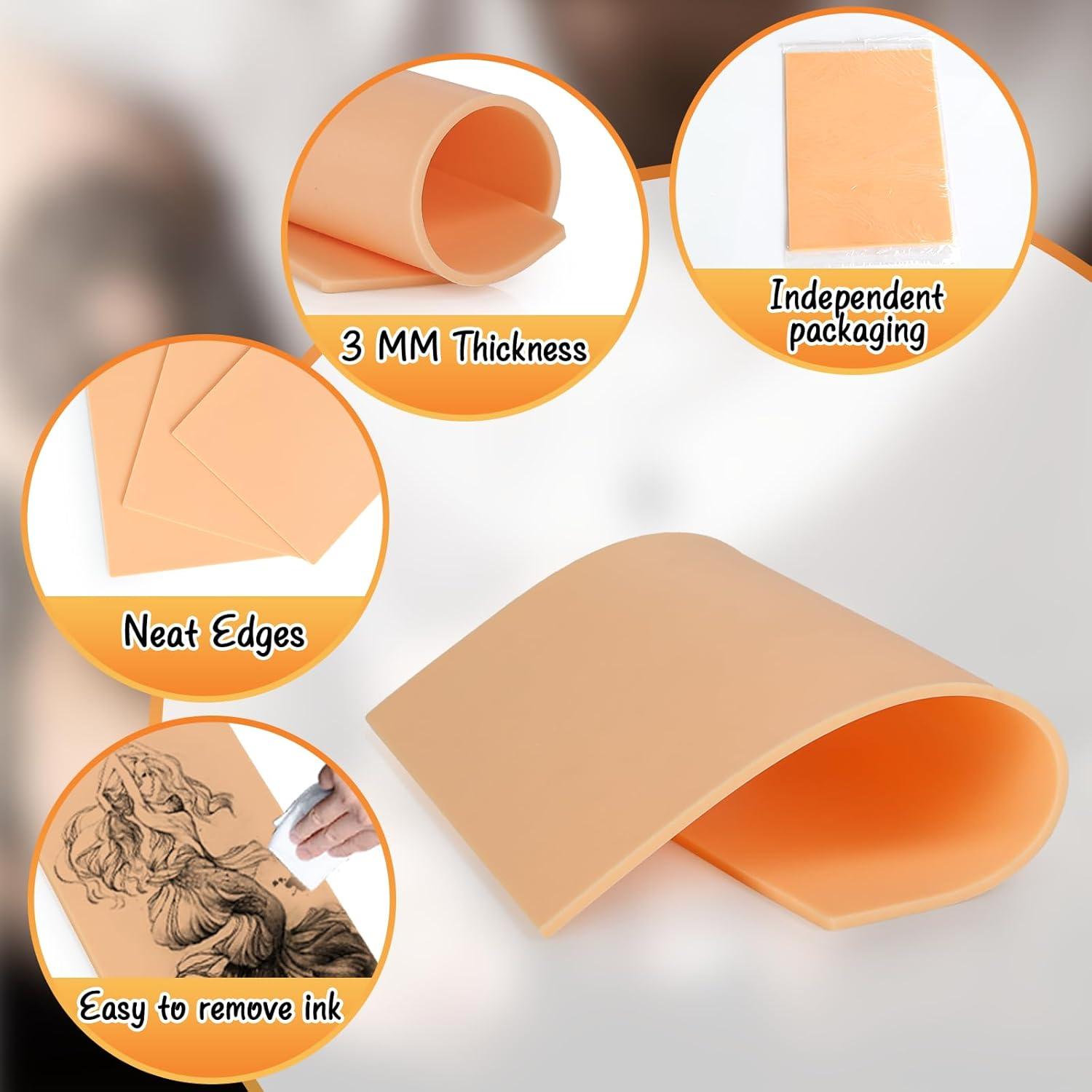 Piel de Práctica para Tatuajes 3mm YEEBECA 14 PCS Realista