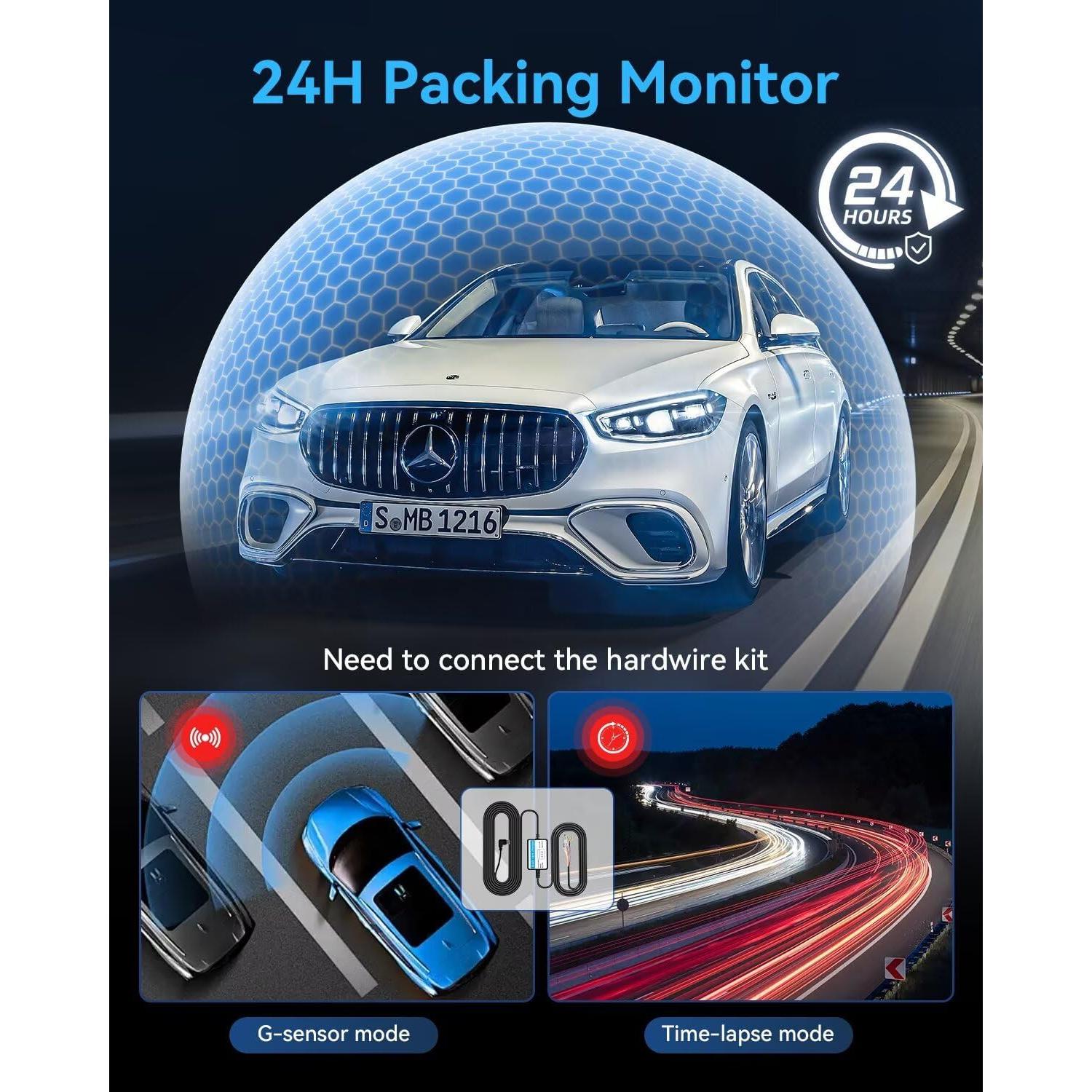 Cámara Dash 3 Canales 4K YouthCity con Tarjeta 32GB