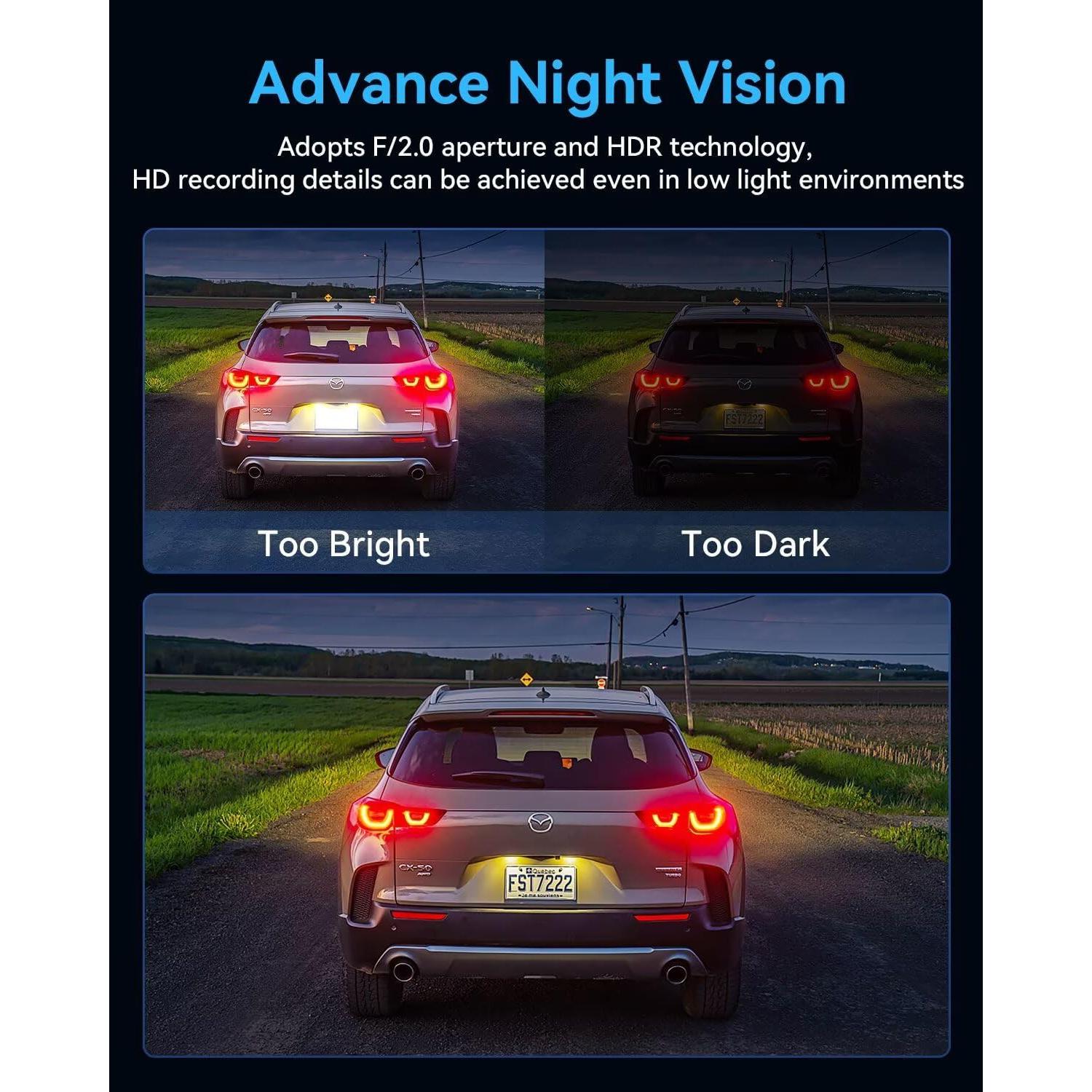 Cámara Dash 3 Canales 4K YouthCity con Tarjeta 32GB