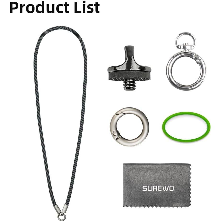 Correa de Cuello SOH para Cámara de Acción Pocket 3 - Negro