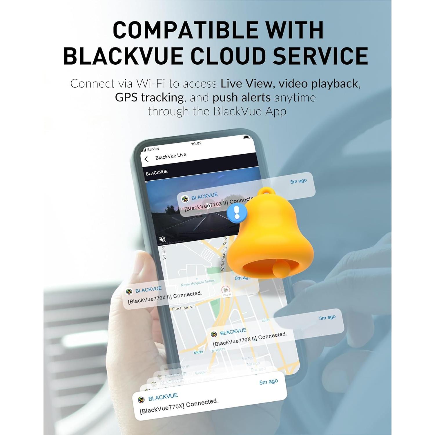 Cámara Dash BlackVue DR770X-2CH II Doble Full HD 64GB