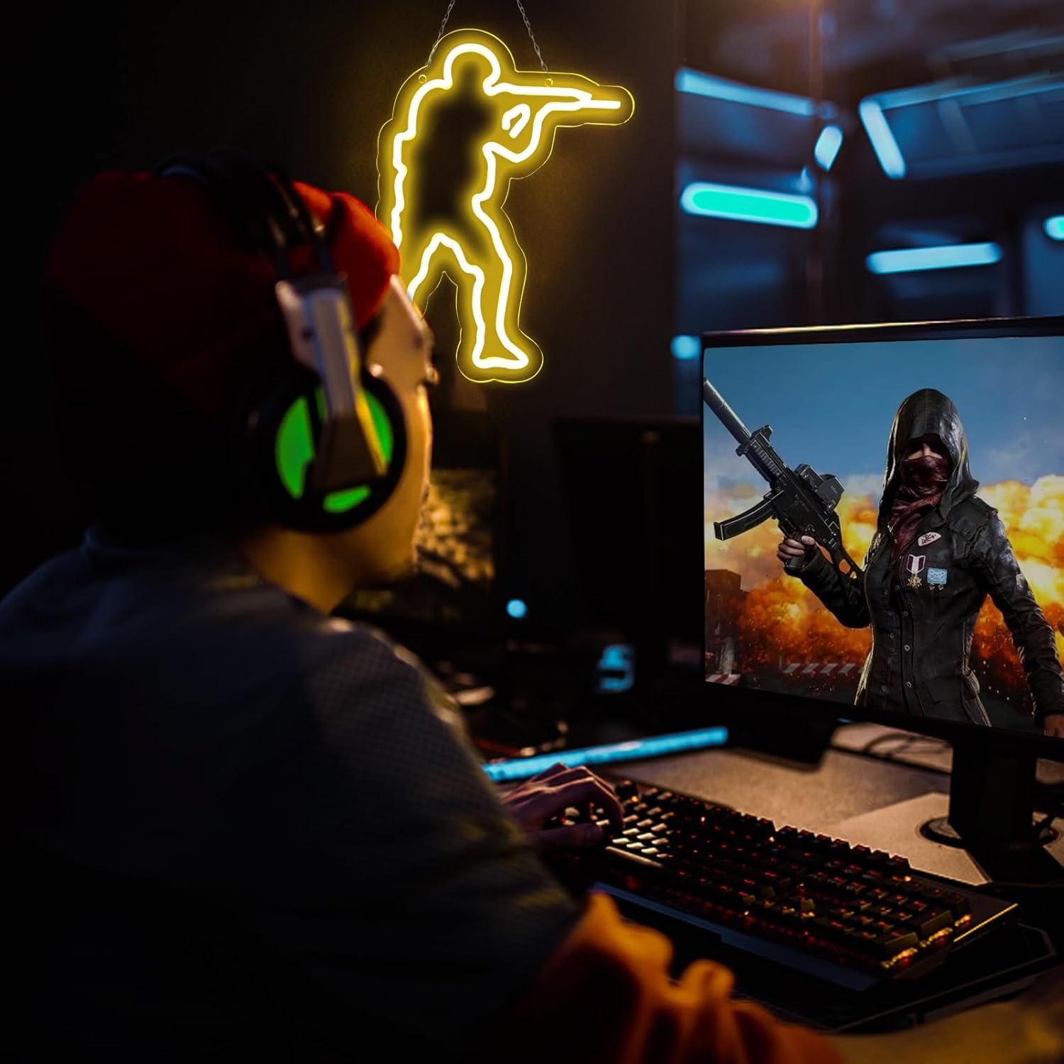 Luz de Neón LED Counter Strike WonderfulLife 31x39cm