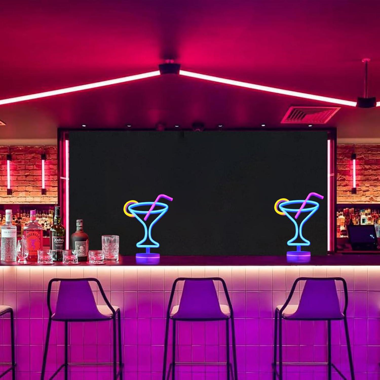 Letrero de Neón LED Cerveza WIOSOUL para Bar 28.4x19.5cm