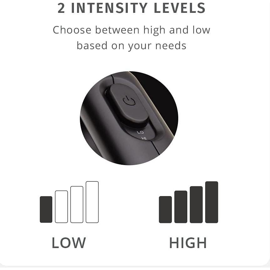 Masajeador de Vibración Corporal Portátil HoMedics HHP-120, 3 Accesorios