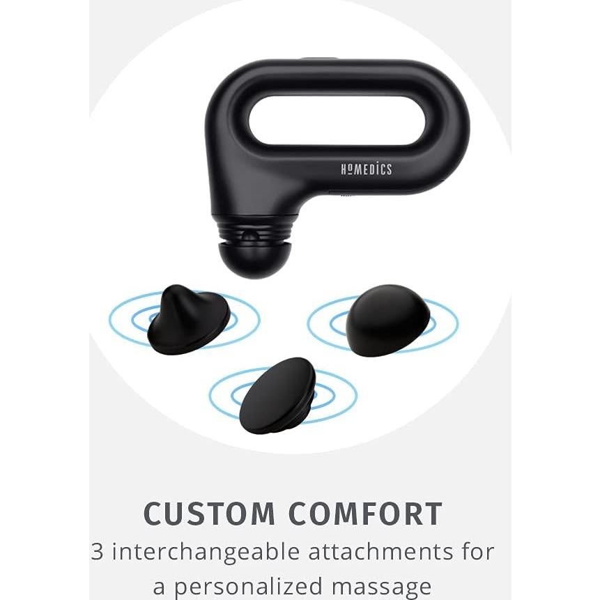 Masajeador de Vibración Corporal Portátil HoMedics HHP-120, 3 Accesorios