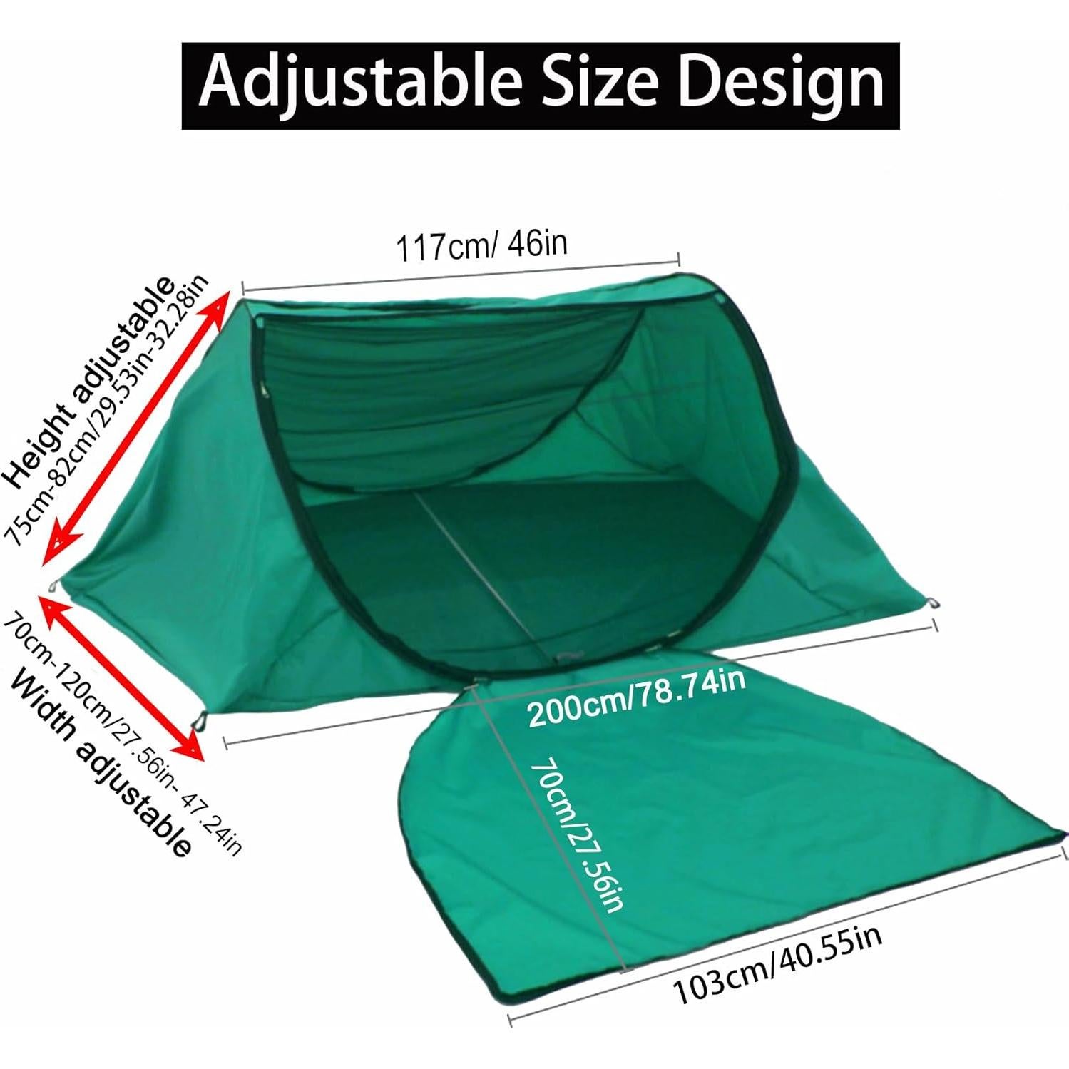 Tienda de Camping Plegable CMINGJ Doble Puerta Antimosquitos