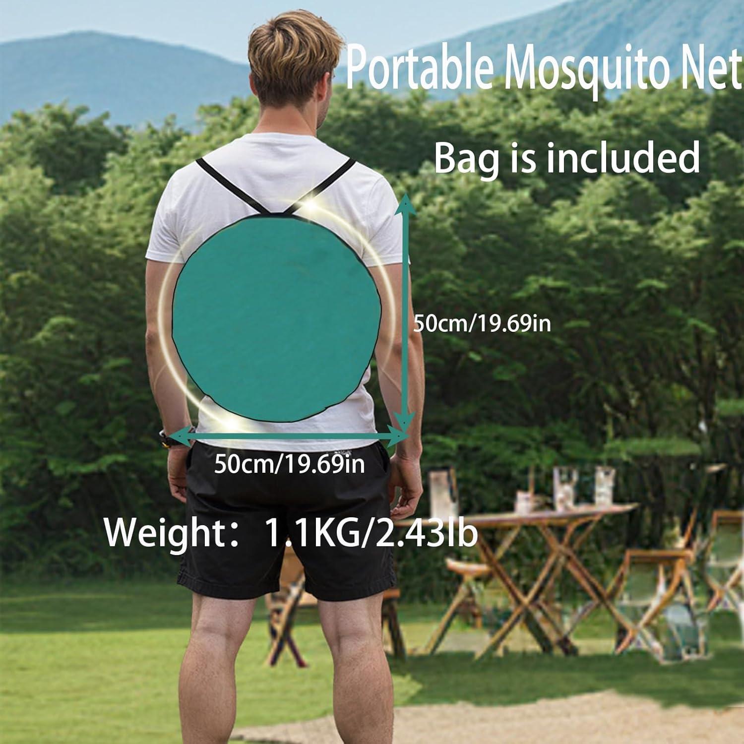 Tienda de Camping Plegable CMINGJ Doble Puerta Antimosquitos