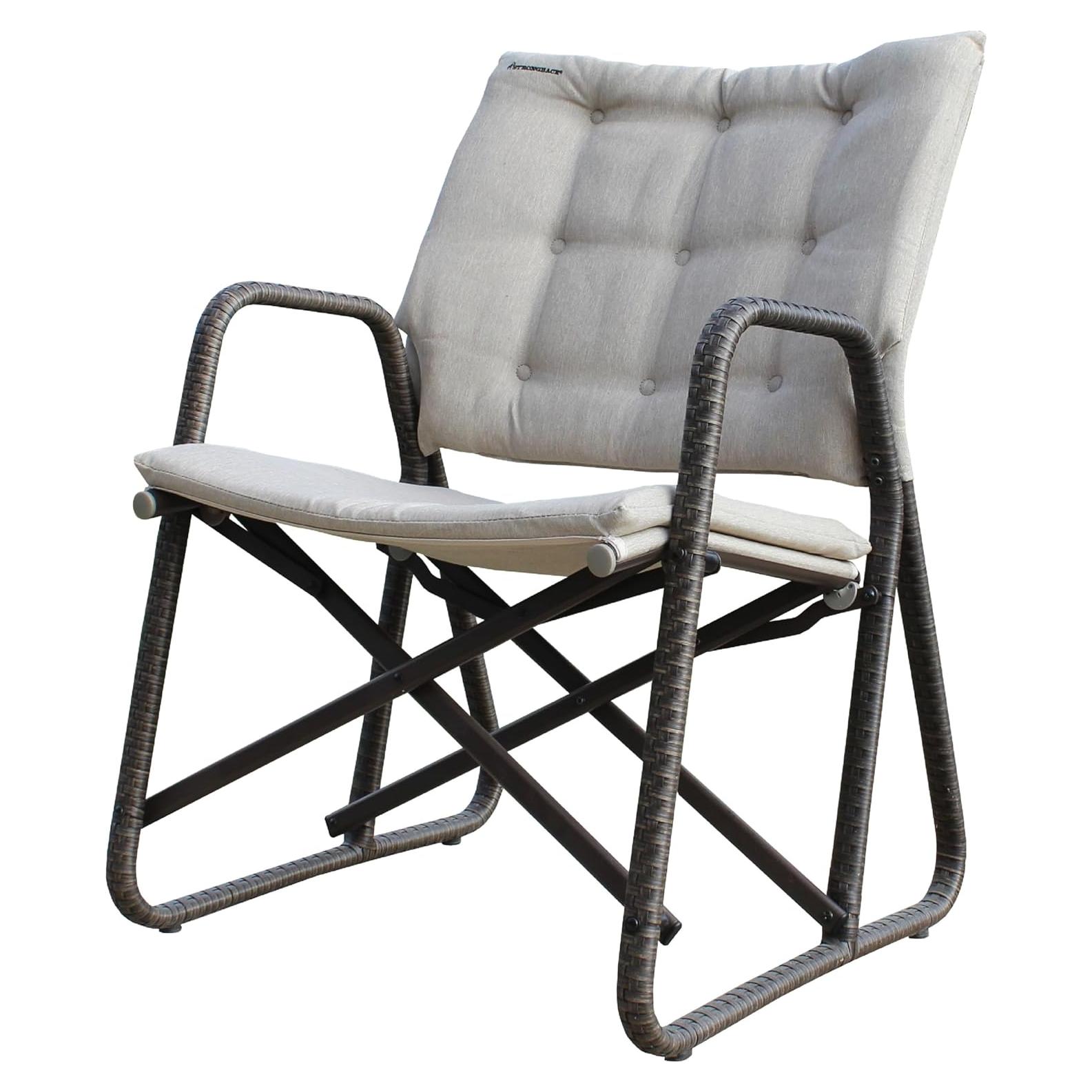 Silla Plegable STRONGBACK Beige - Ergonómica y Ligera 136 kg