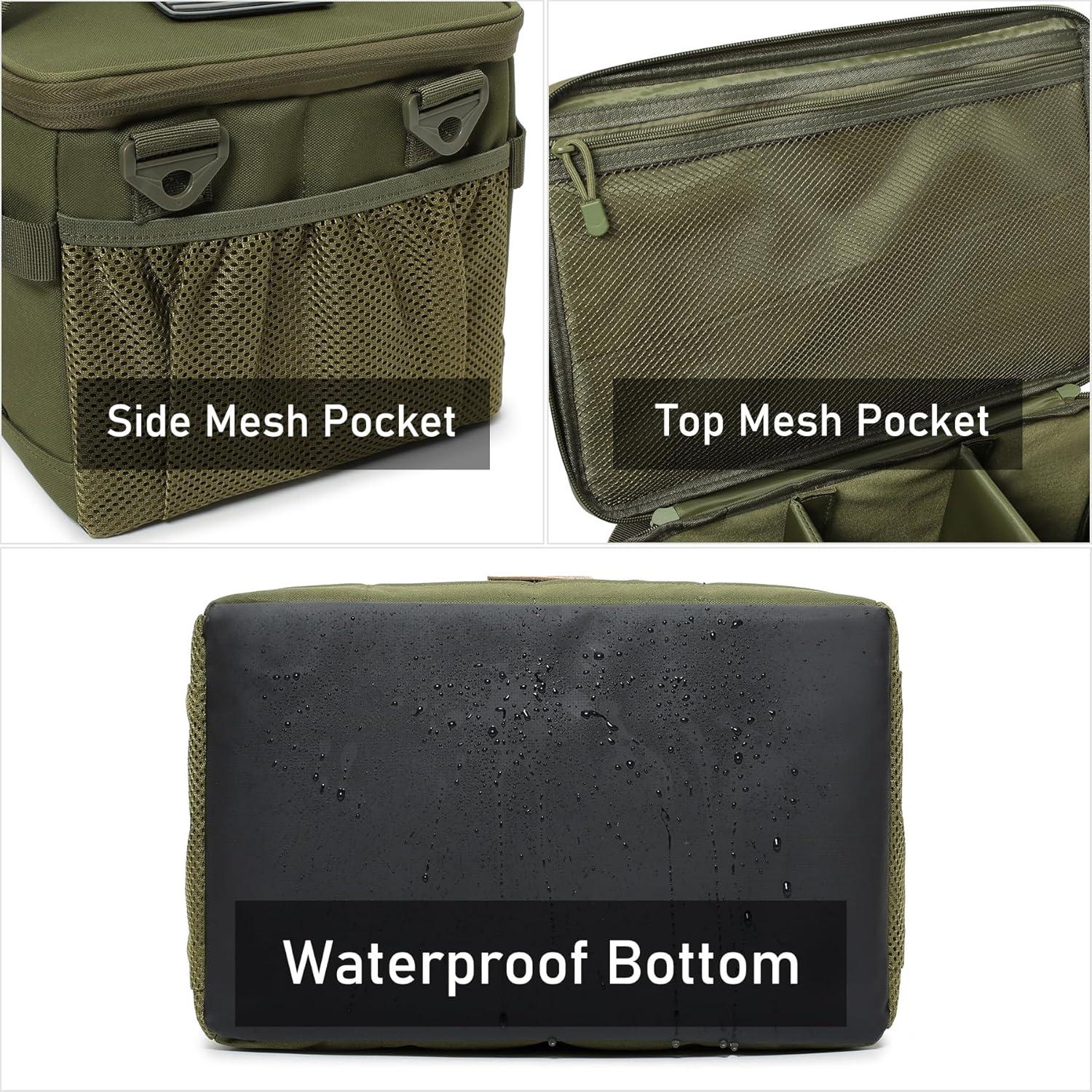 Bolsa de Almacenamiento Táctica Lemubeane 18L Verde Militar