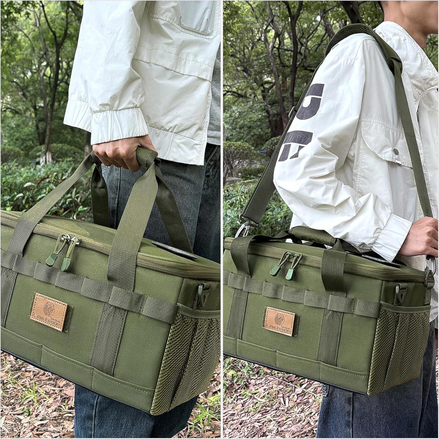 Bolsa de Almacenamiento Táctica Lemubeane 18L Verde Militar