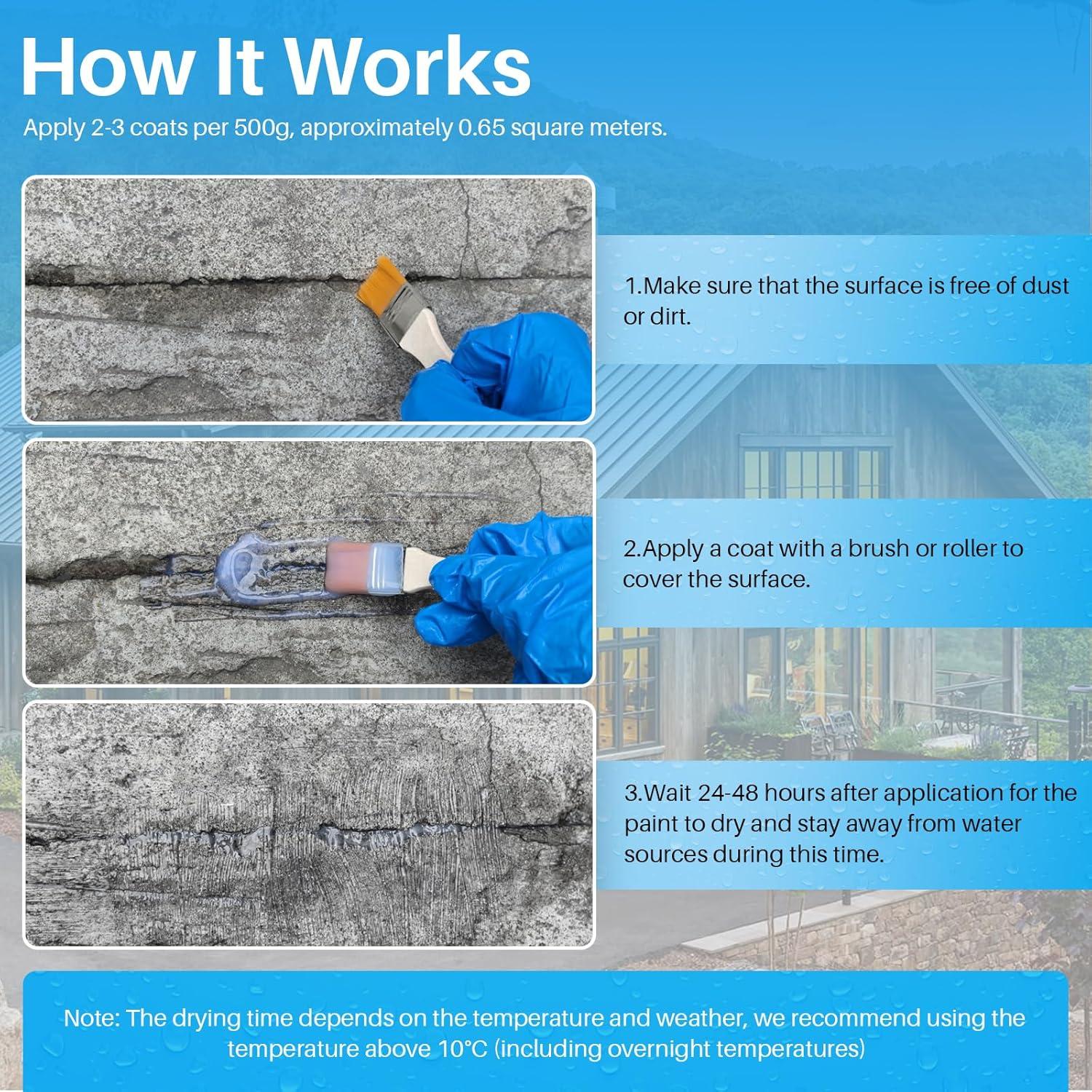 Sellador Impermeable Transparente Xmntdo 500 g - Recubrimiento Adhesivo