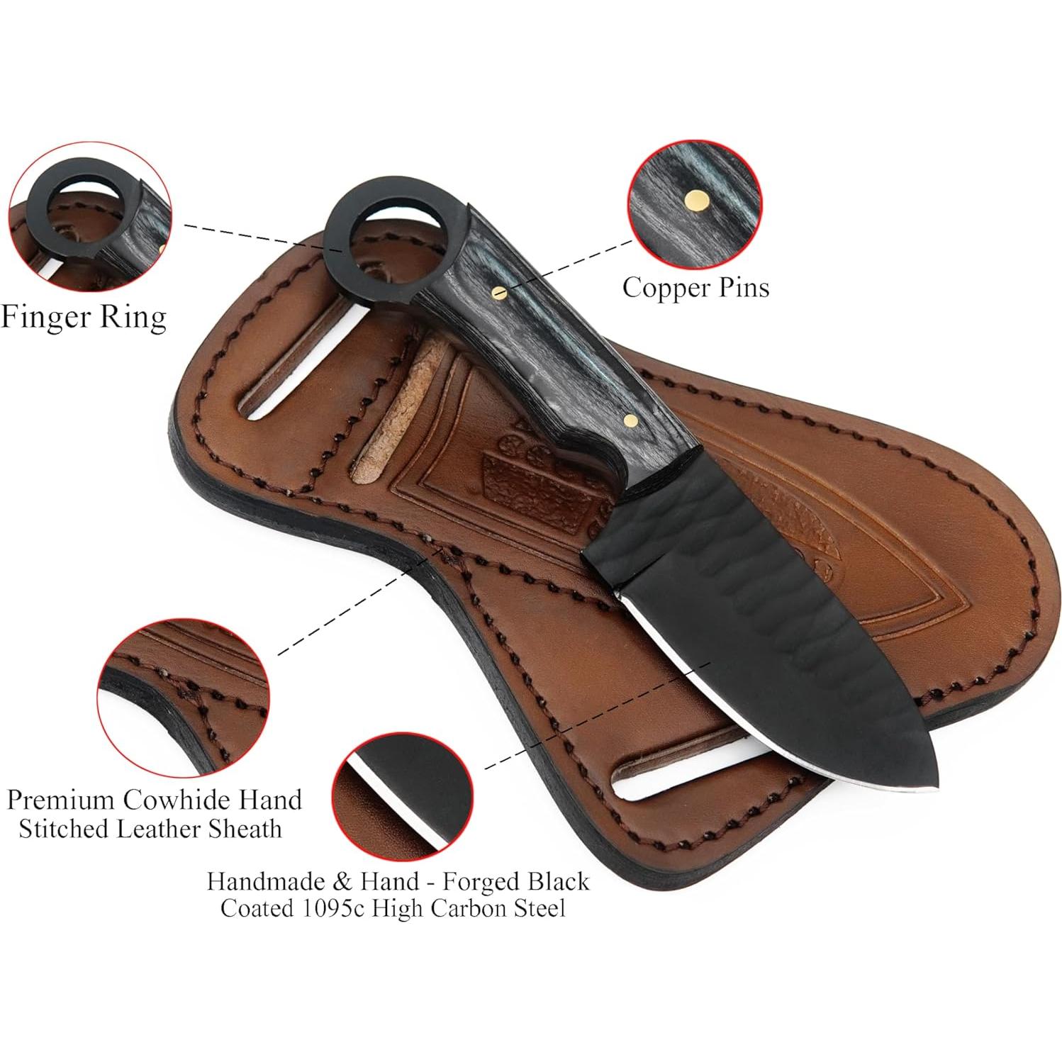 Cuchillo EDC ALZAFASH 19.05 cm Acero Alto Carbono con Funda