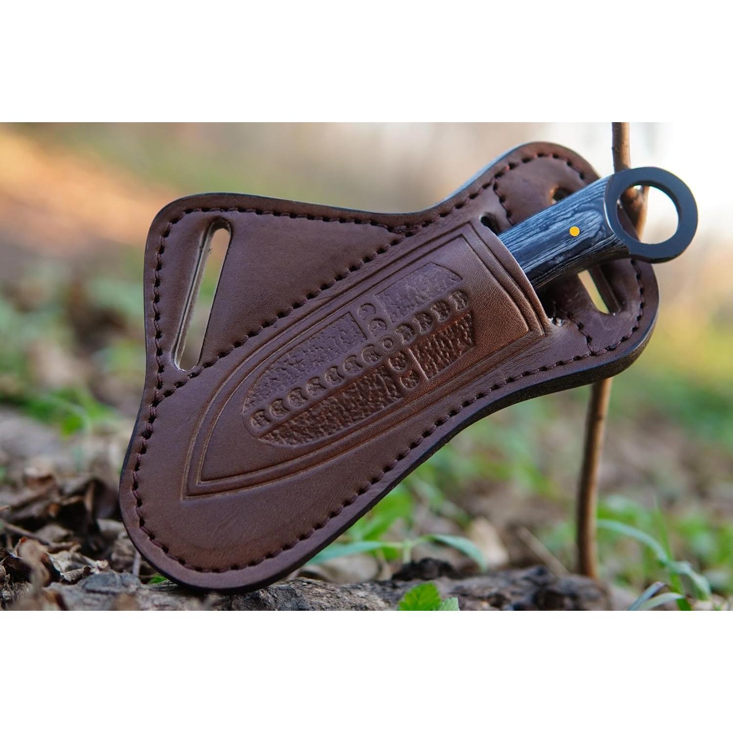 Cuchillo EDC ALZAFASH 19.05 cm Acero Alto Carbono con Funda