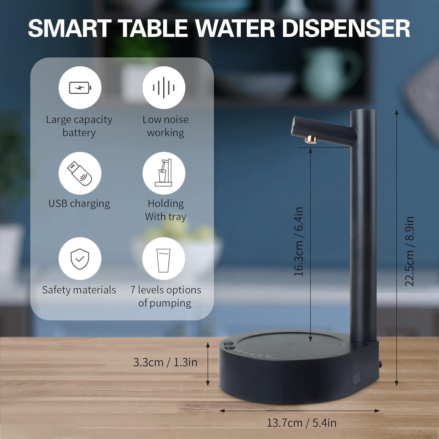 Dispensador de Agua Eléctrico Keweis 5 Galones USB Portátil
