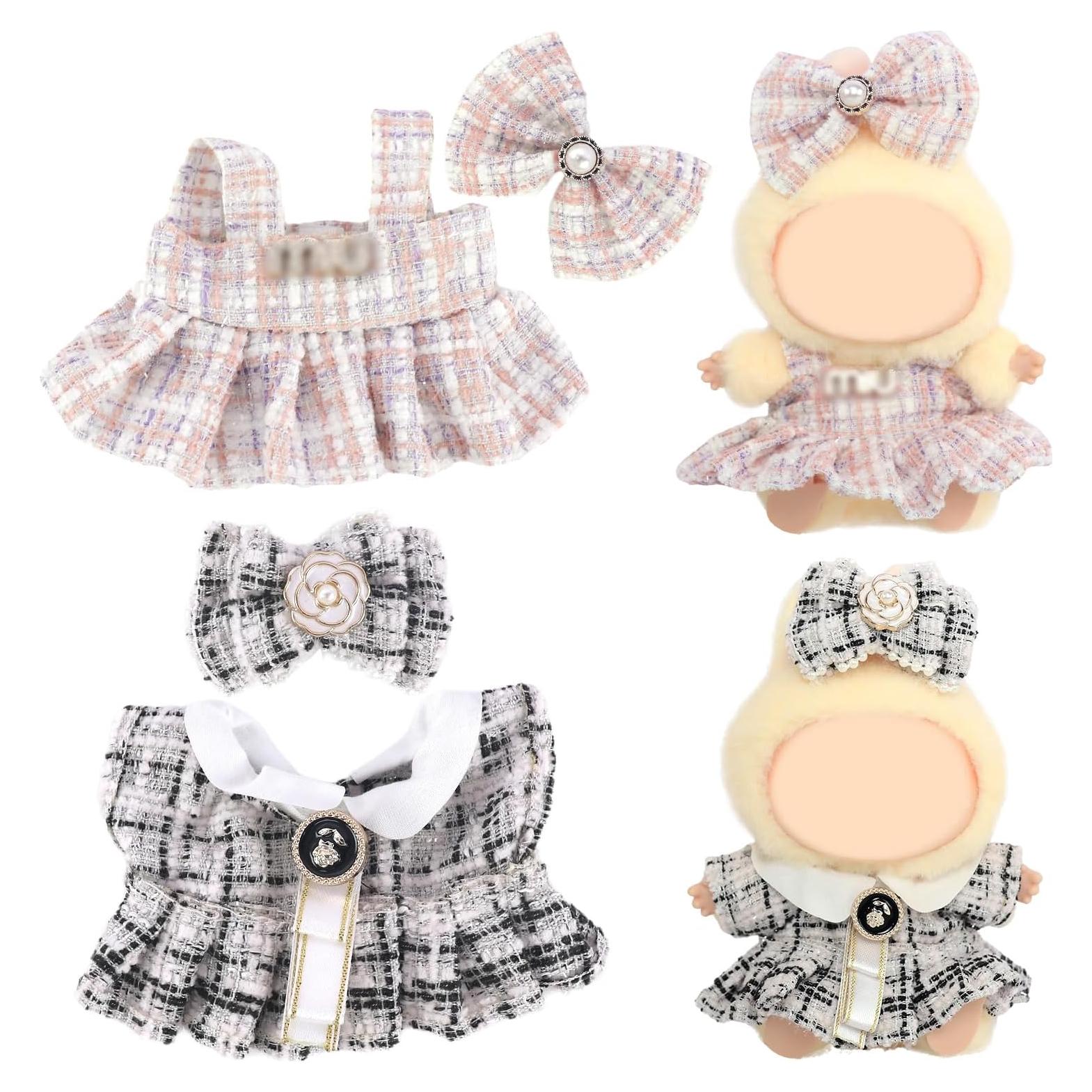 Conjunto de Ropa para Muñecas 17cm 18INDC - 2 Vestidos y Accesorios