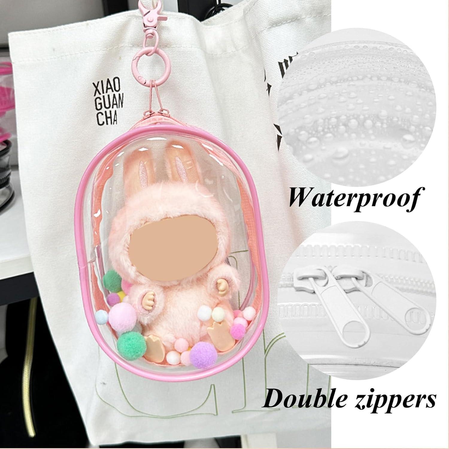 Bolsa de exhibición Yushen para muñecas 5"-6" Rosa Bebé