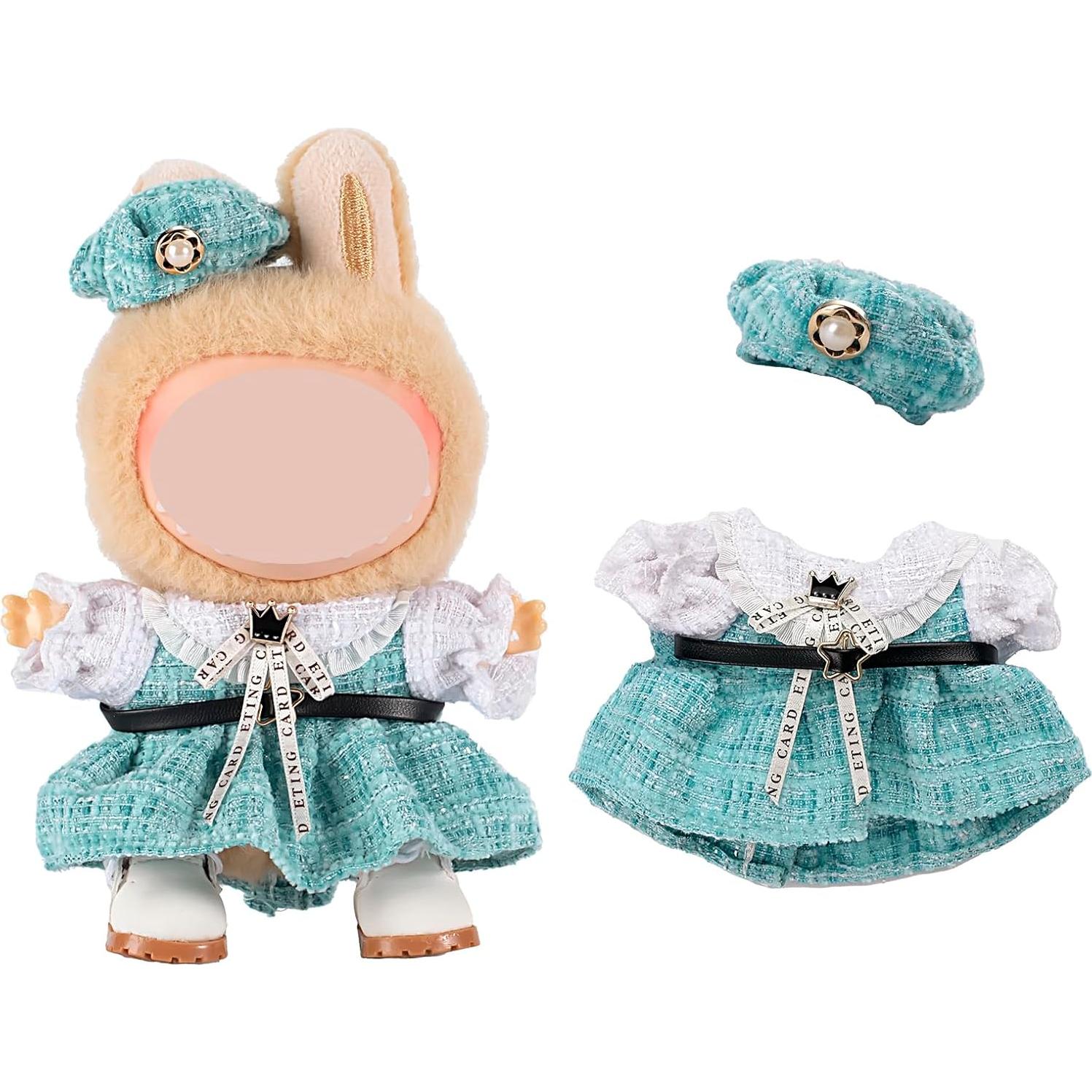 2 Conjuntos de Ropa Kawaii dollbie para Muñecas 17cm