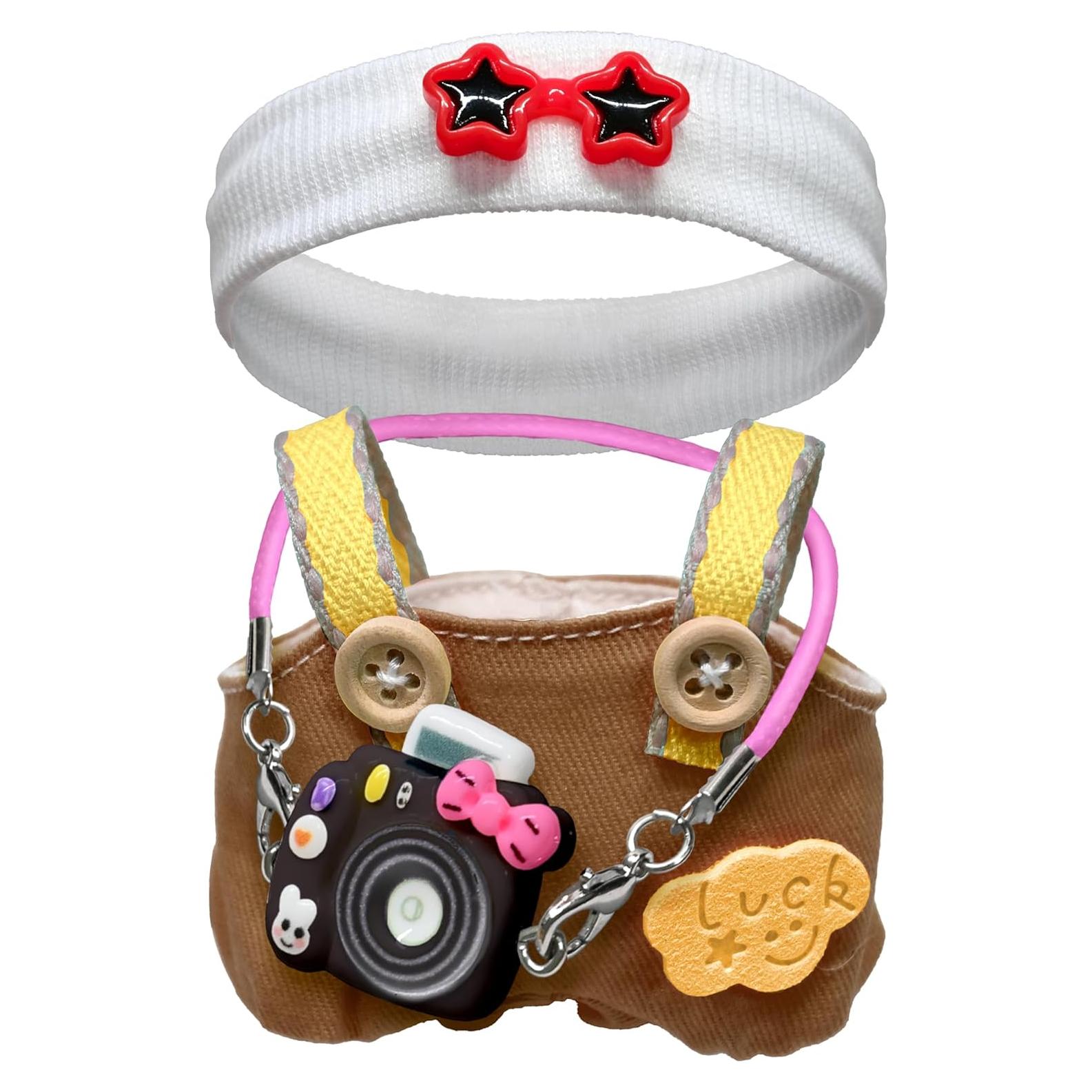 Conjunto de Ropa para Muñecas de 17cm - Marrón - 3 Piezas