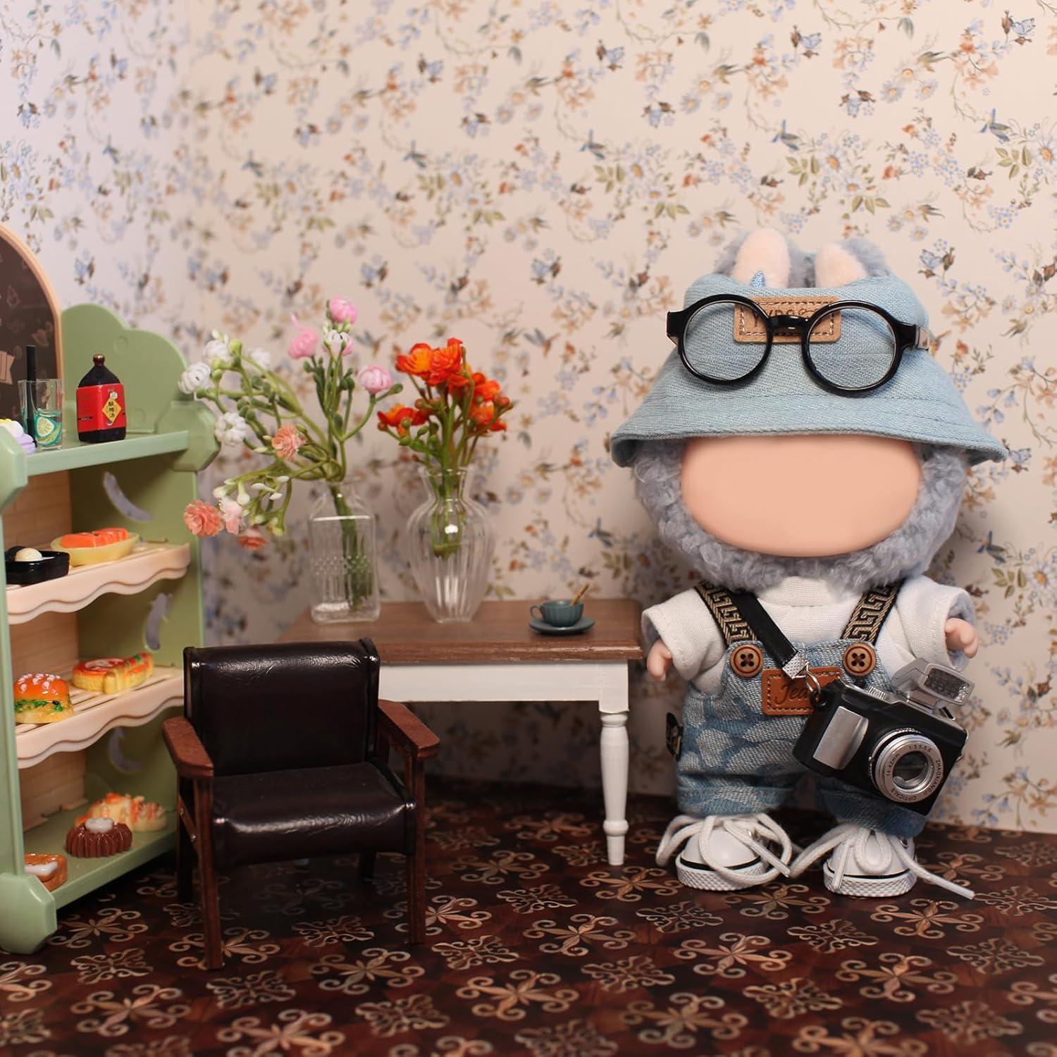 Conjunto de Ropa para Muñecas 17cm PreppyLuxe Denim 6 Piezas