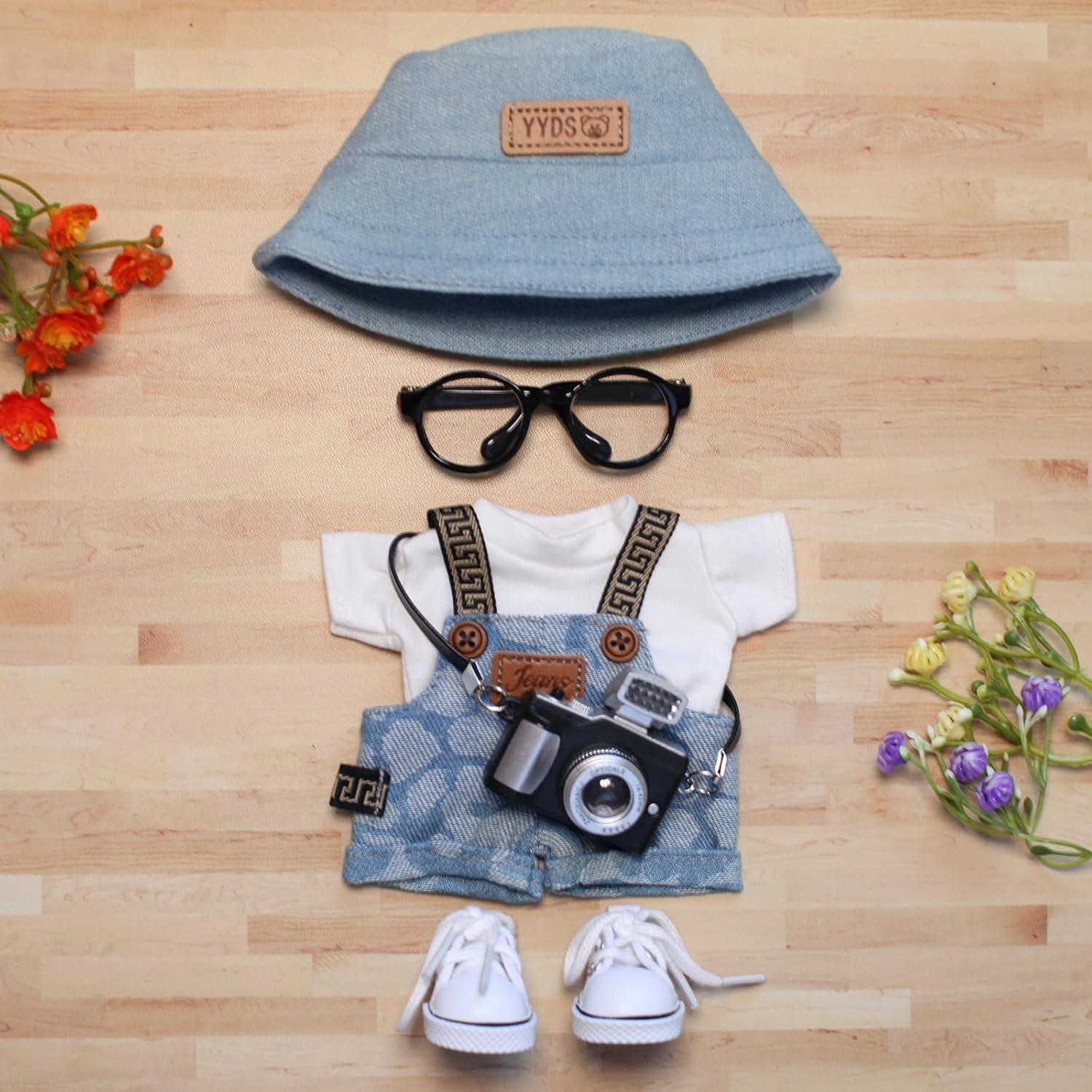 Conjunto de Ropa para Muñecas 17cm PreppyLuxe Denim 6 Piezas