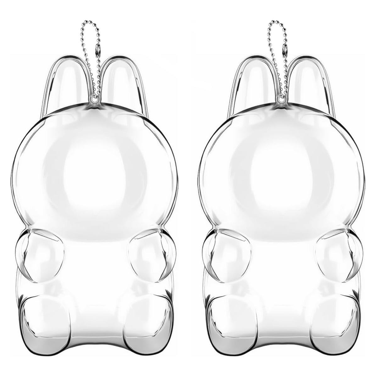 Funda Protectora Acrílica Labubu 2Pcs para Figuras 17cm