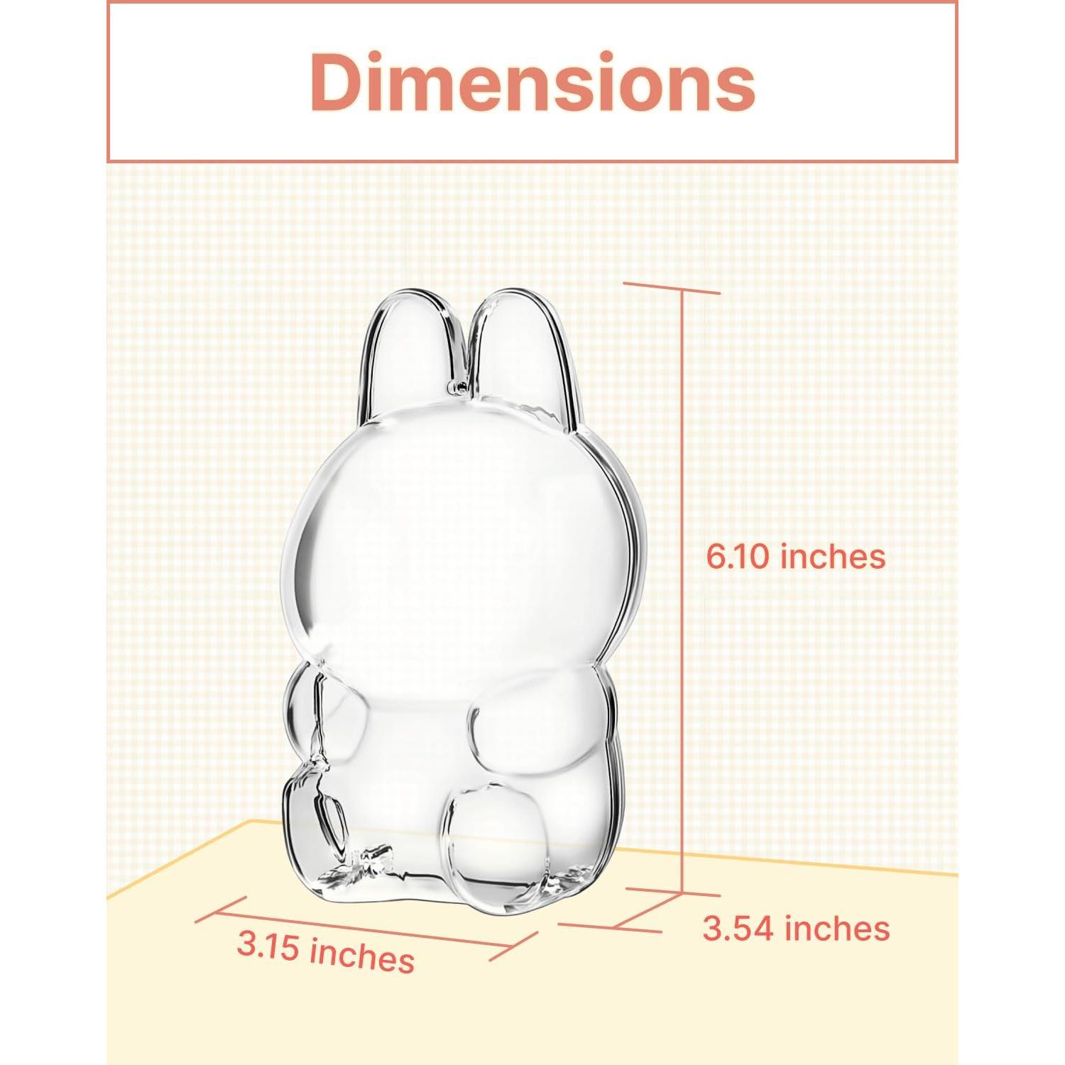 Funda Protectora Acrílica Labubu 2Pcs para Figuras 17cm