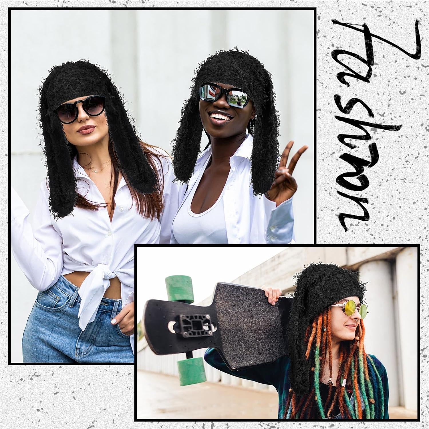 Gorro de Invierno Chuarry Bunny Negro con Orejas de Conejo