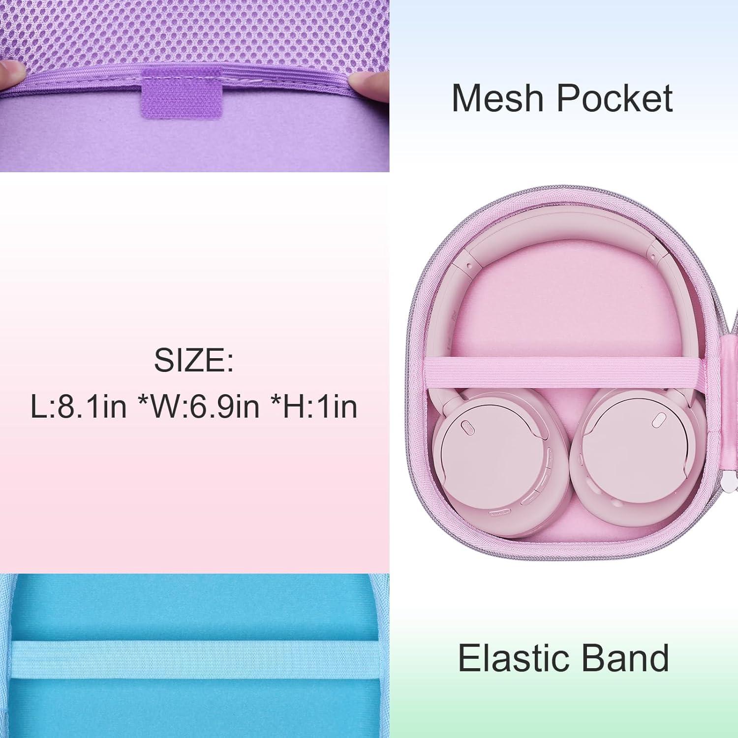 Funda LTGEM para Auriculares Sony WH-CH720N/WH-CH520, Negra