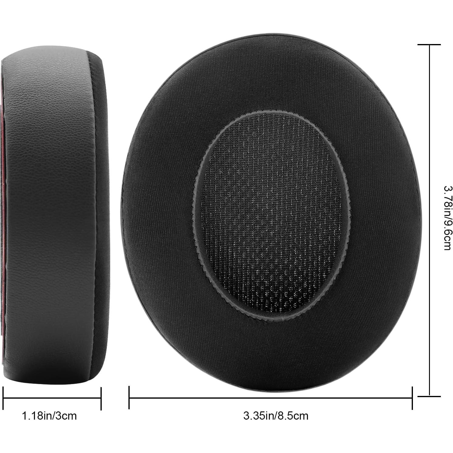 Almohadillas de Reemplazo GVOEARS para Auriculares Beats Studio 2/3 - Gel Refrigerante Negro