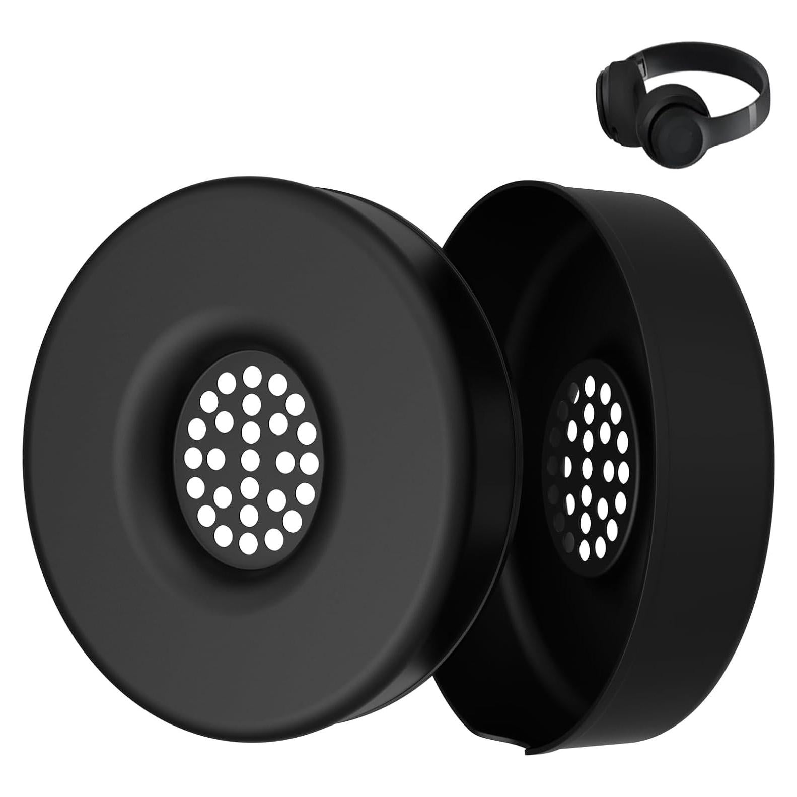 Cubiertas de Silicona para Auriculares Beats Solo 4 y 3 - Negro