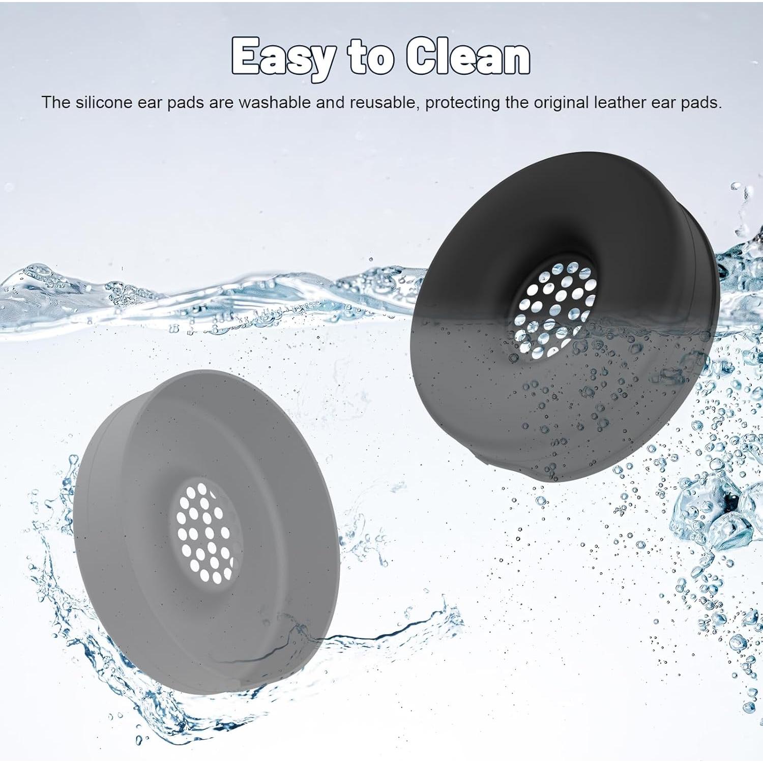 Cubiertas de Silicona para Auriculares Beats Solo 4 y 3 - Negro