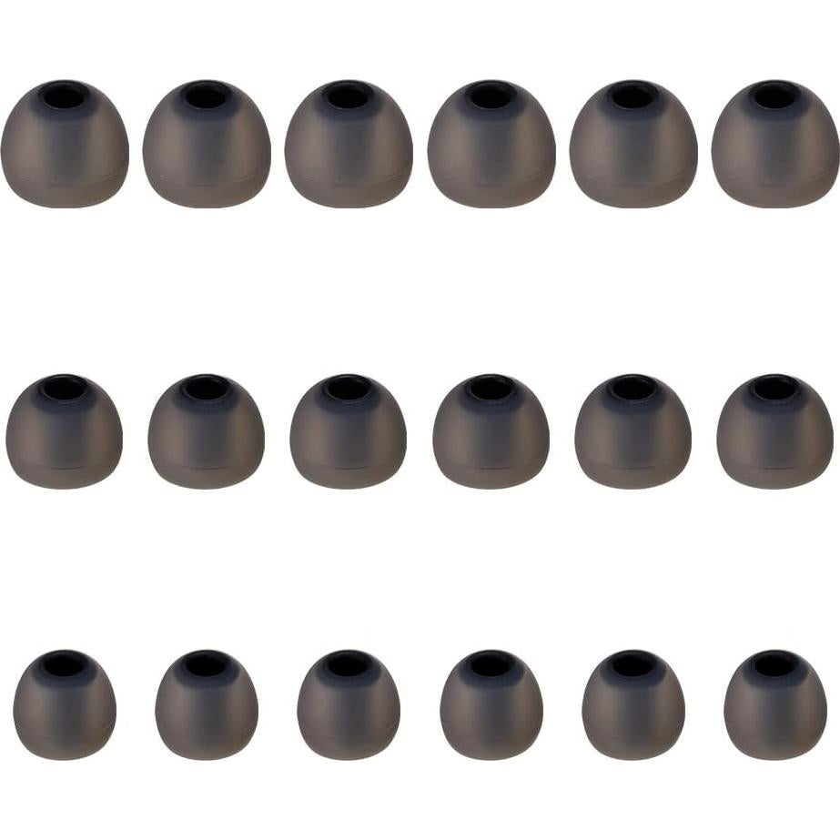 Consejos de Auriculares de Silicona Suave 9 Pares S/M/L Negro