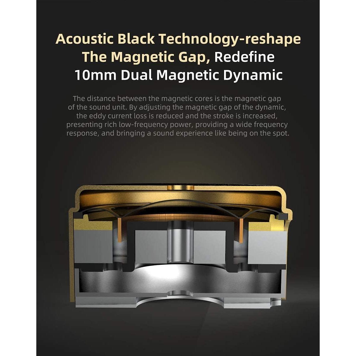 Auriculares In-Ear KZ ZSN Pro X HiFi 1BA 1DD 1.2m Negro