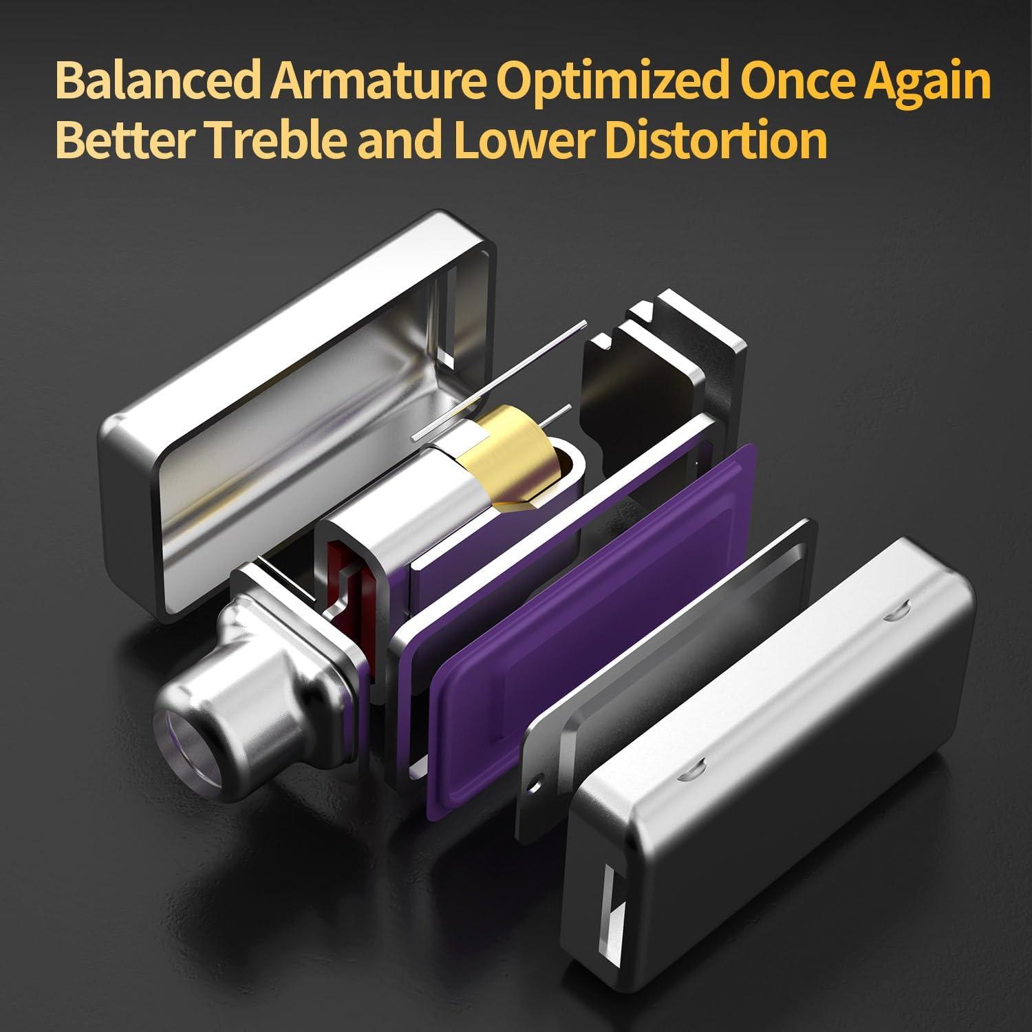 Auriculares In-Ear KZ ZSN Pro X HiFi 1BA 1DD 1.2m Negro