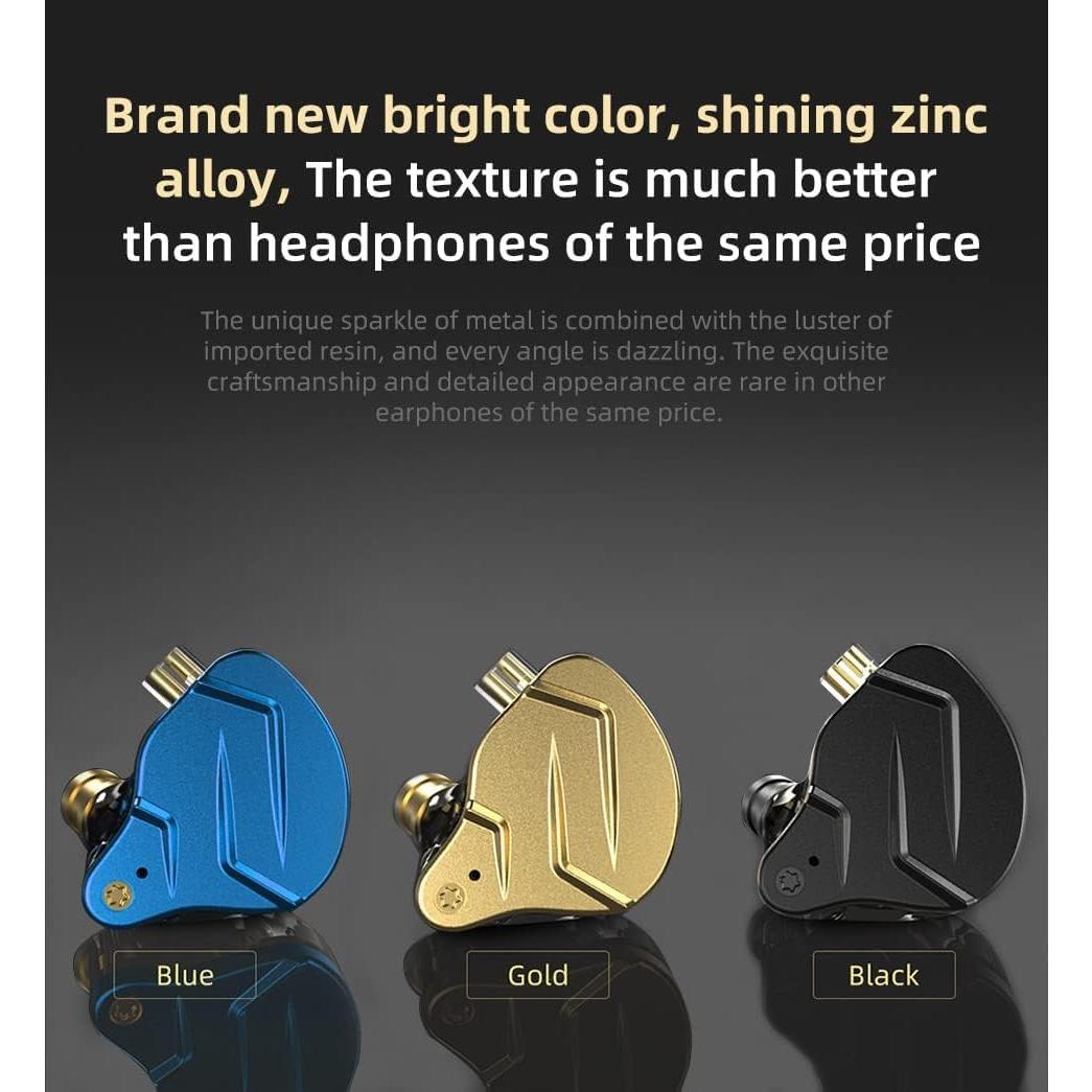 Auriculares In-Ear KZ ZSN Pro X HiFi 1BA 1DD 1.2m Negro