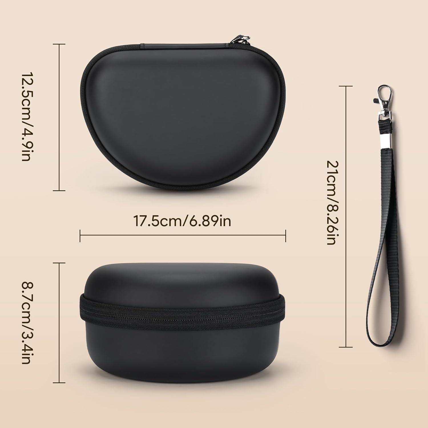 Funda dura para auriculares Beats Solo 3 / Solo 4 - Negro