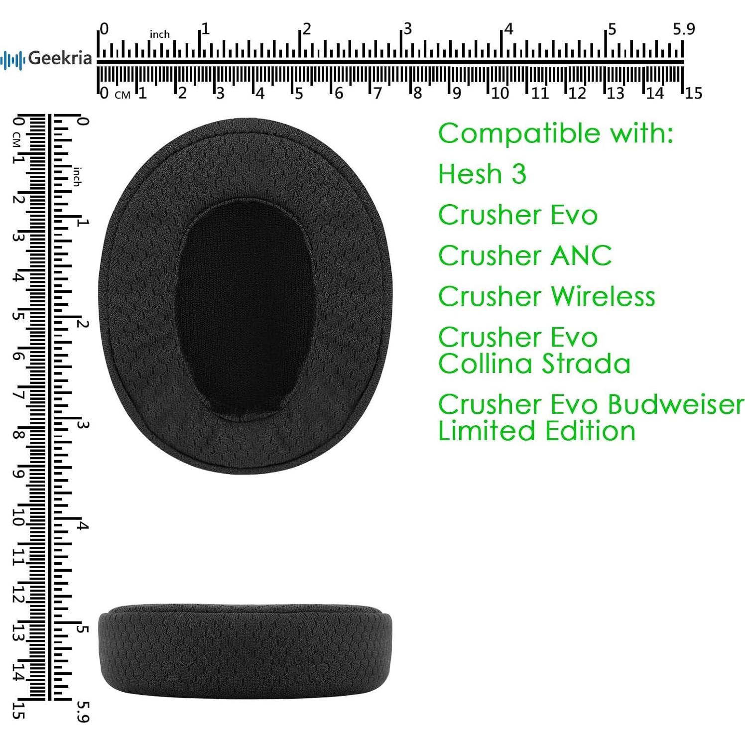 Almohadillas de Reemplazo Geekria para Skullcandy Crusher ANC/Evo