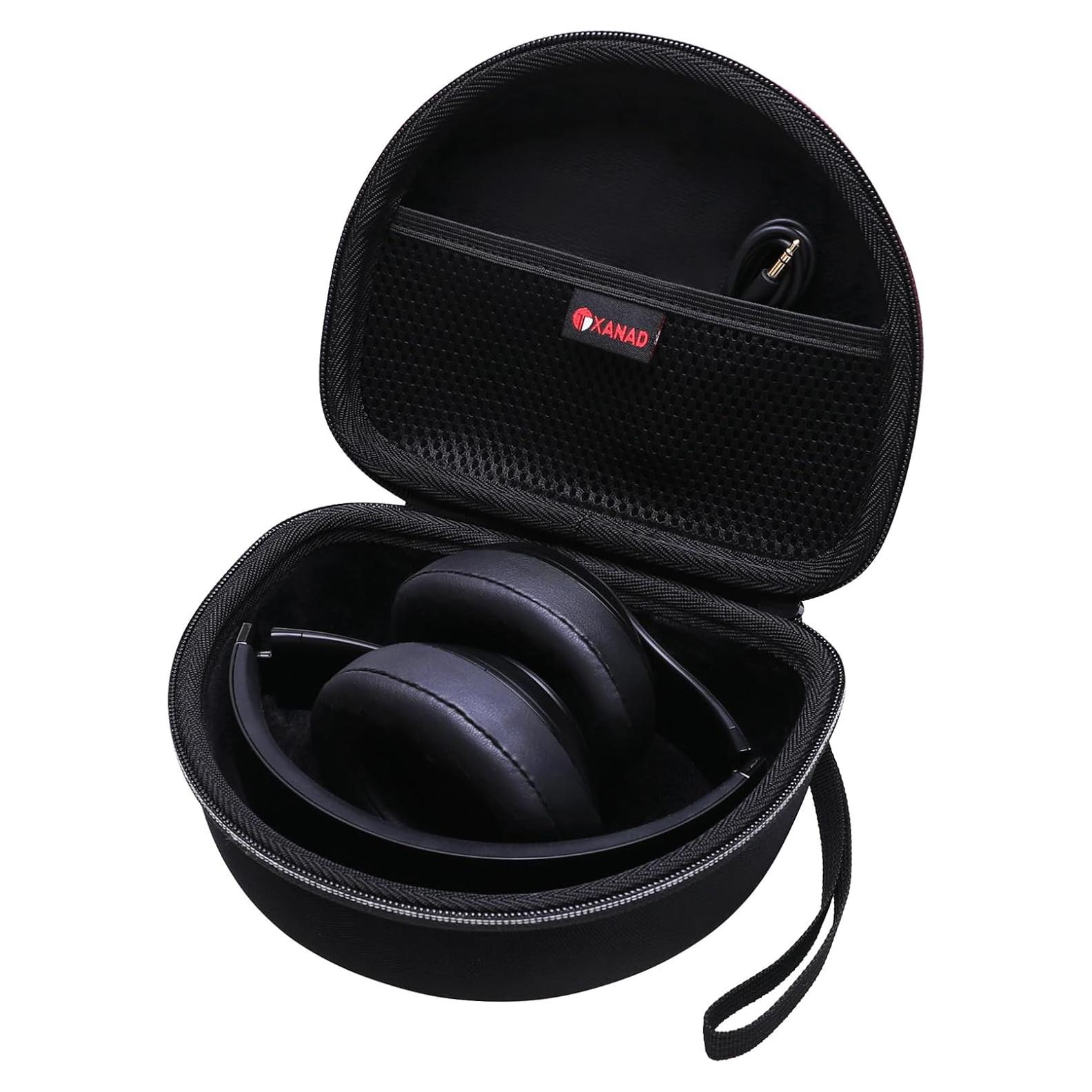 Funda dura XANAD para auriculares Beats y TOZO HT2 - Negro