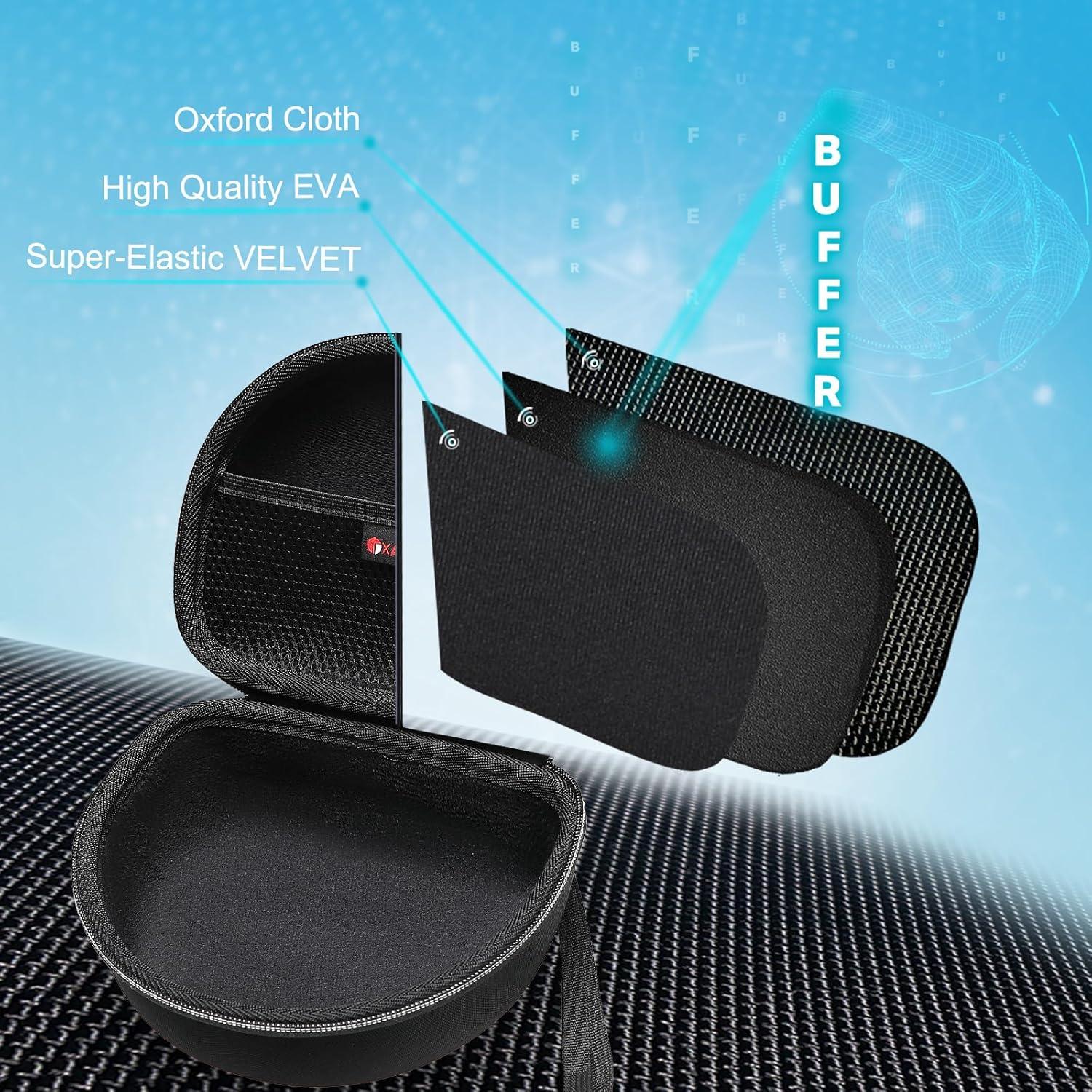 Funda dura XANAD para auriculares Beats y TOZO HT2 - Negro