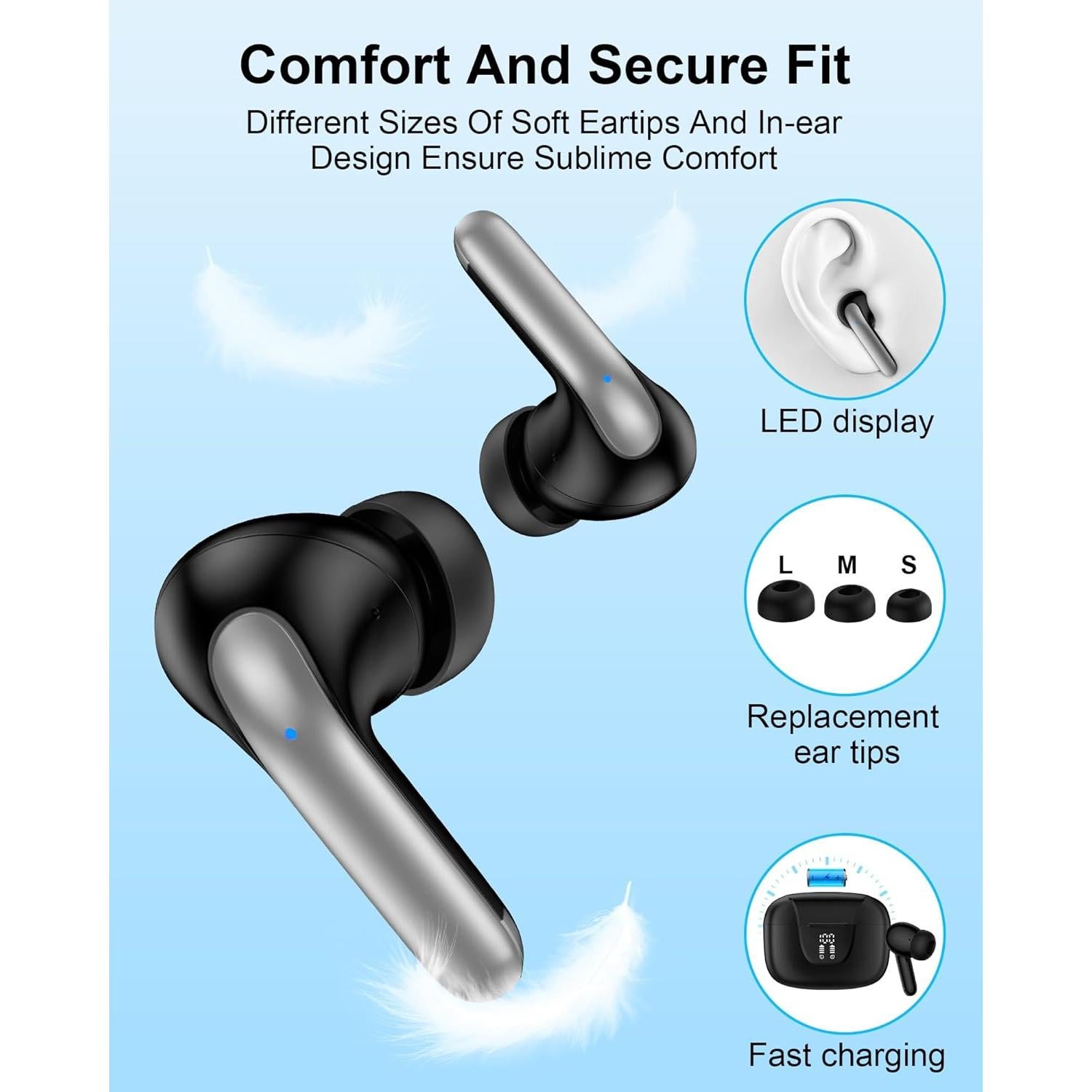 Auriculares Inalámbricos Samsung S42 Bluetooth 5.3 con Micrófono