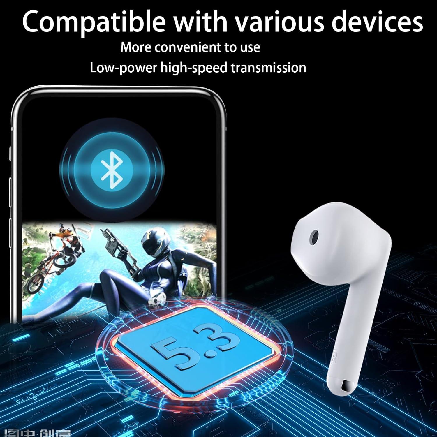 Auriculares Inalámbricos ZJ E-2 Bluetooth 5.3 Estéreo IPX7