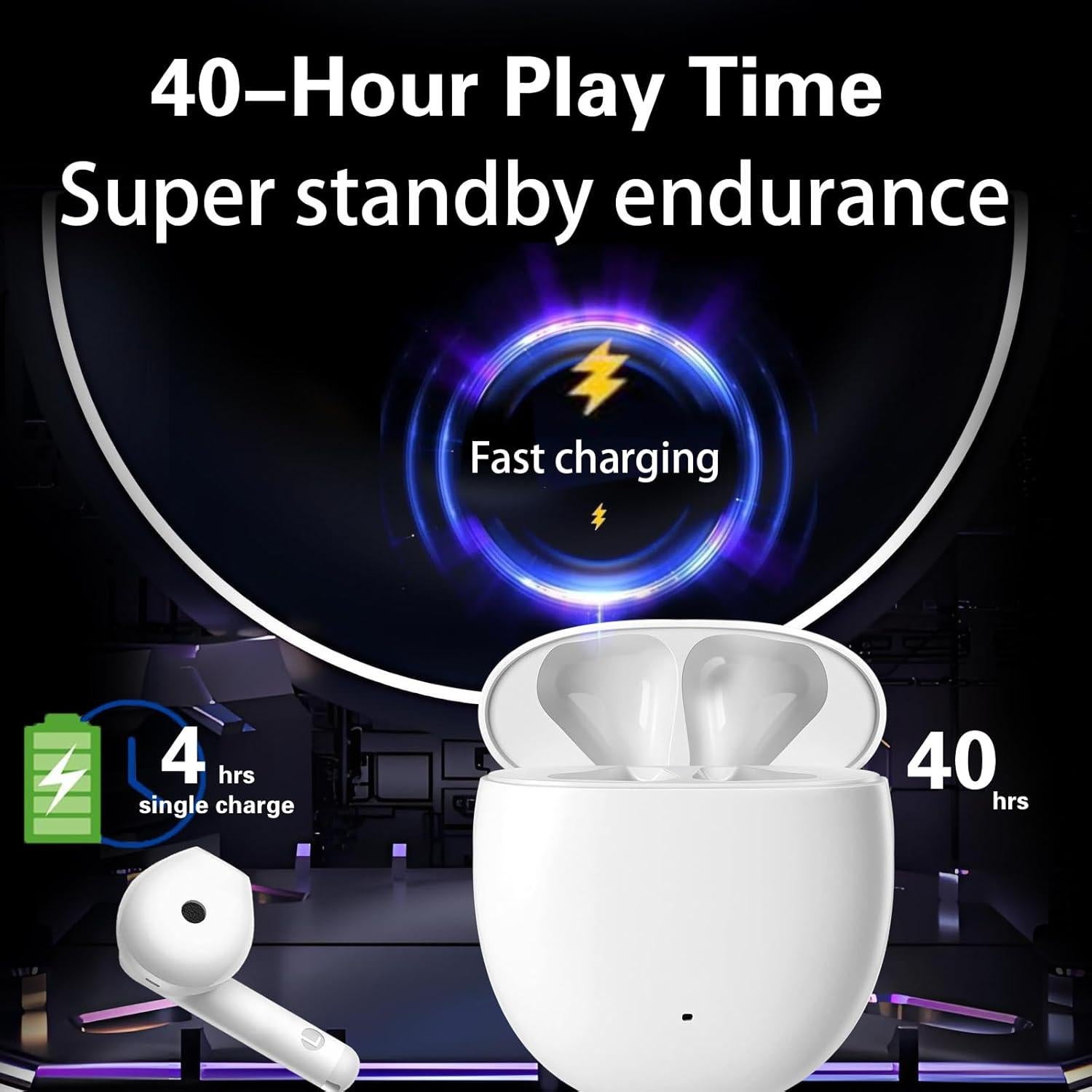 Auriculares Inalámbricos ZJ E-2 Bluetooth 5.3 Estéreo IPX7