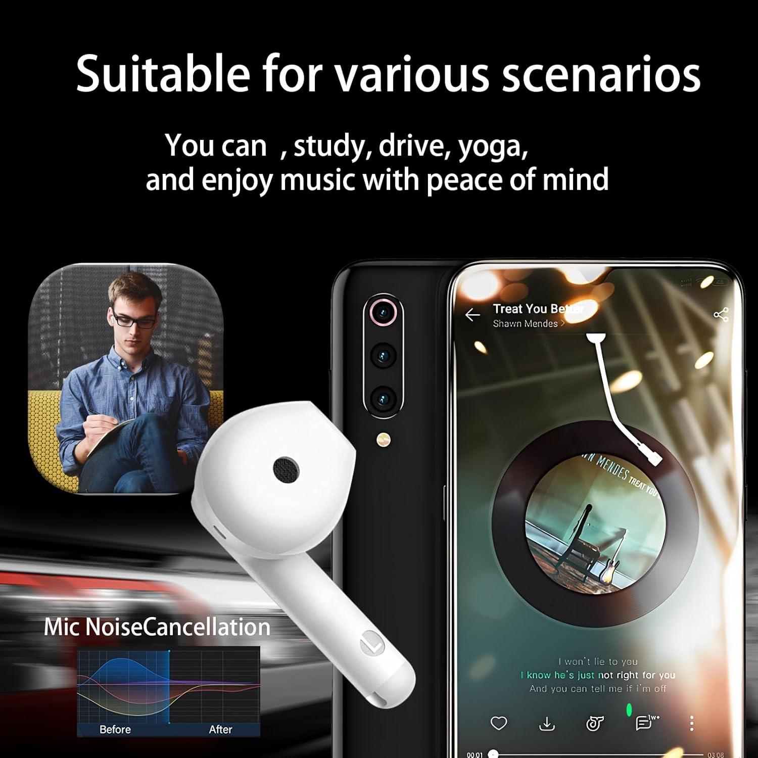 Auriculares Inalámbricos ZJ E-2 Bluetooth 5.3 Estéreo IPX7