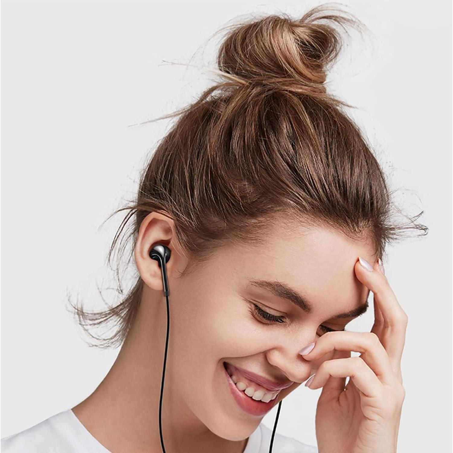 Auriculares con cable Cianyyee EP-G5, 6 pares, graves potentes