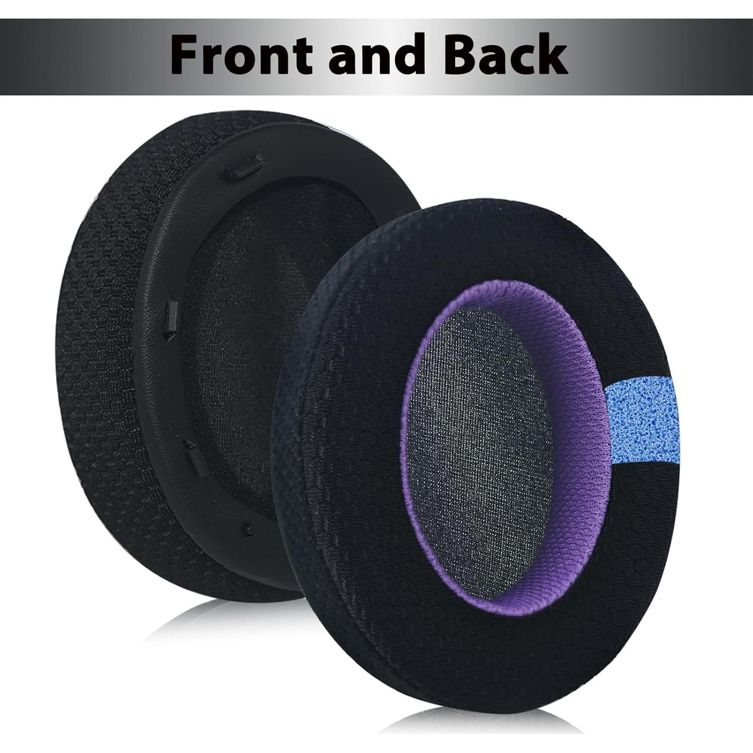 Almohadillas de Repuesto Sony WH-XB910N Tela Mejorada Negra y Púrpura