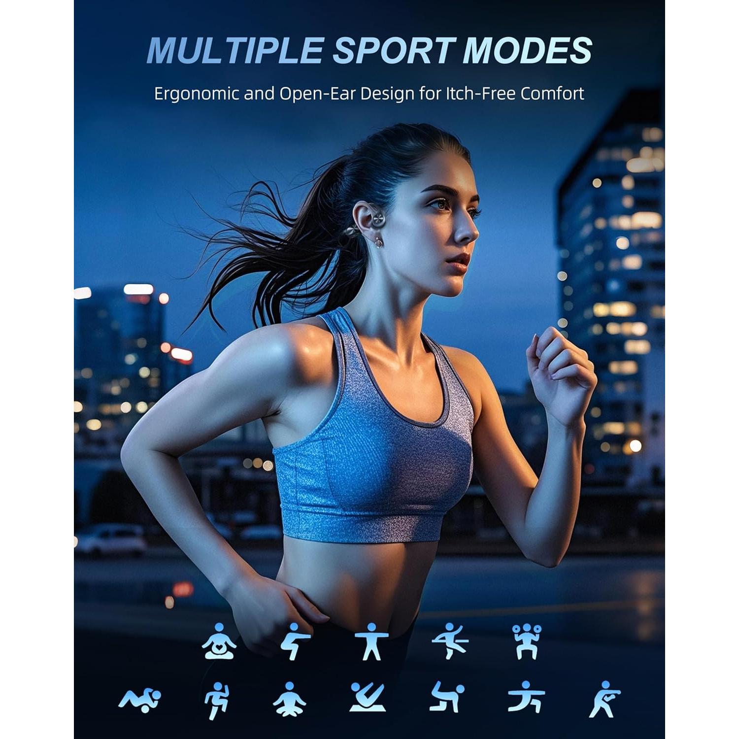 Auriculares de Conducción Ósea WalkerFit T10 PRO IPX8 32GB