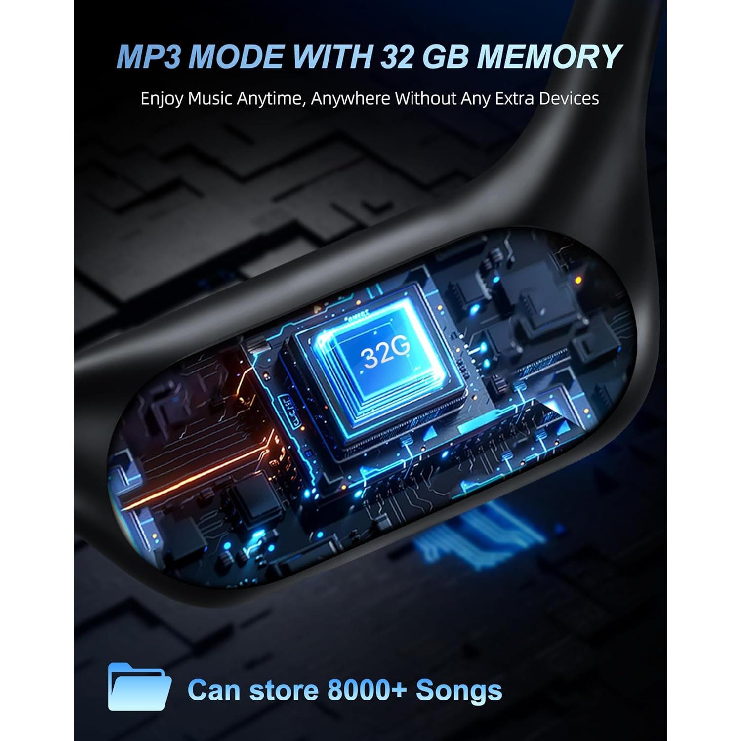 Auriculares de Conducción Ósea WalkerFit T10 PRO IPX8 32GB