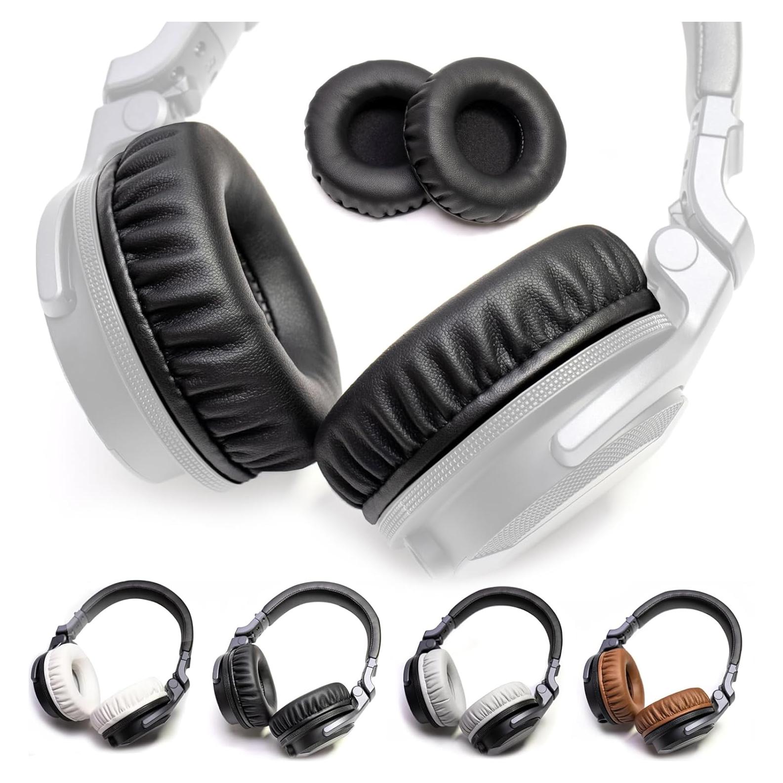 Almohadillas de espuma de cuero Voarmaks para auriculares Pioneer HDJ