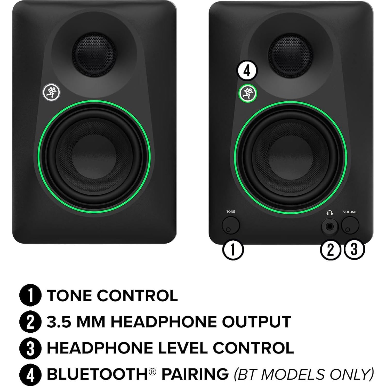 Monitores de Estudio Mackie CR3.5BT Bluetooth 3.5" Activos