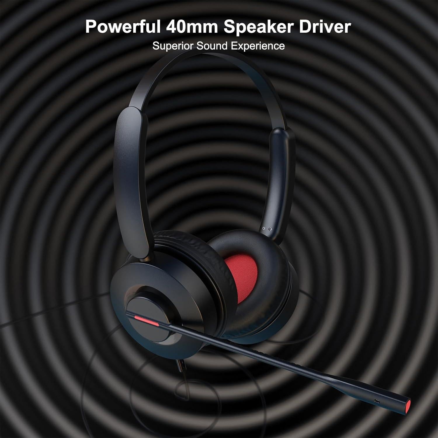 Auricular USB MAIRDI 816 Pro con Micrófono y Cancelación de Ruido